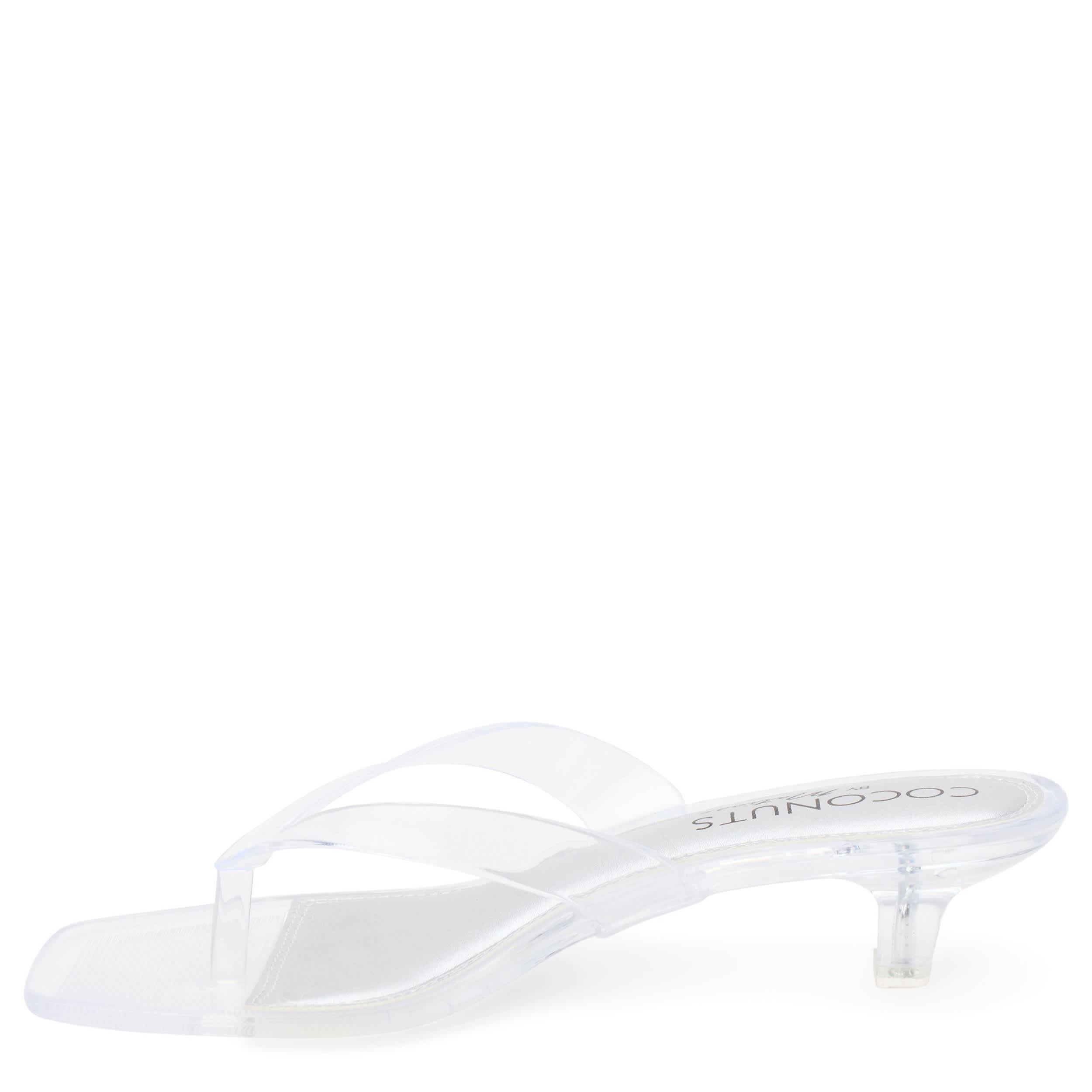 COCONUTS-WOMENS MARGO DRESS SANDAL-CLEAR & 