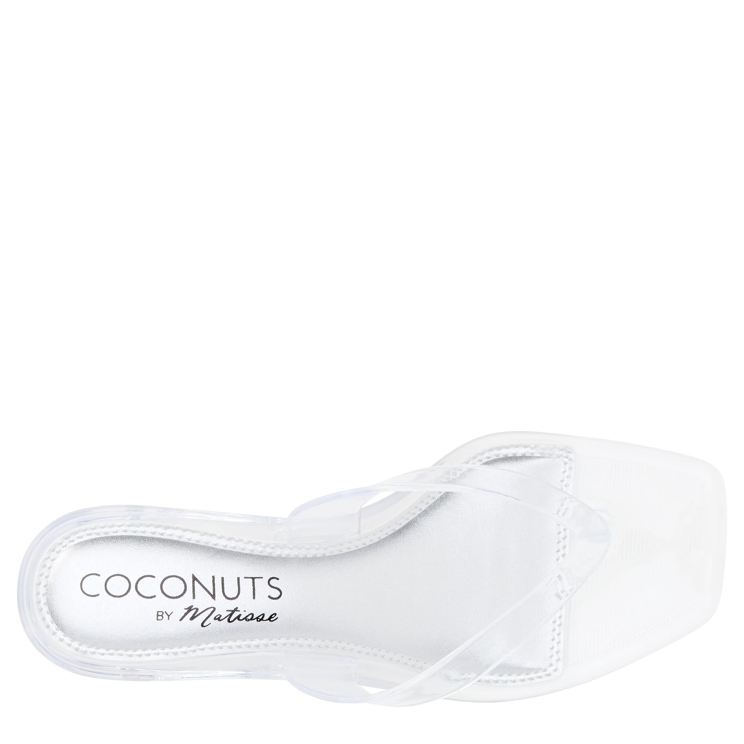 COCONUTS-WOMENS MARGO DRESS SANDAL-CLEAR & 