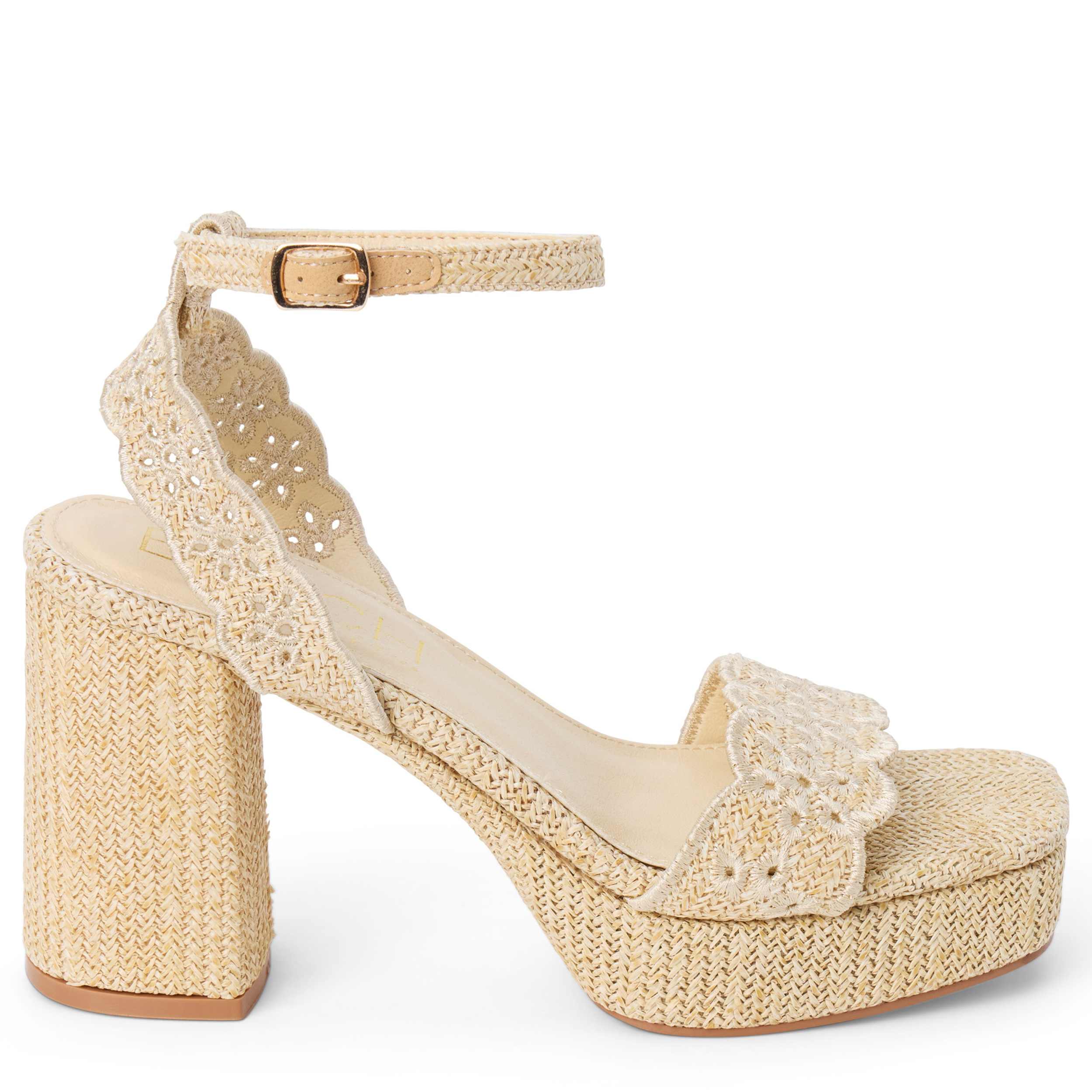 BEACH-WOMENS MAIDEN PLATFORM SANDAL-NATURAL & 