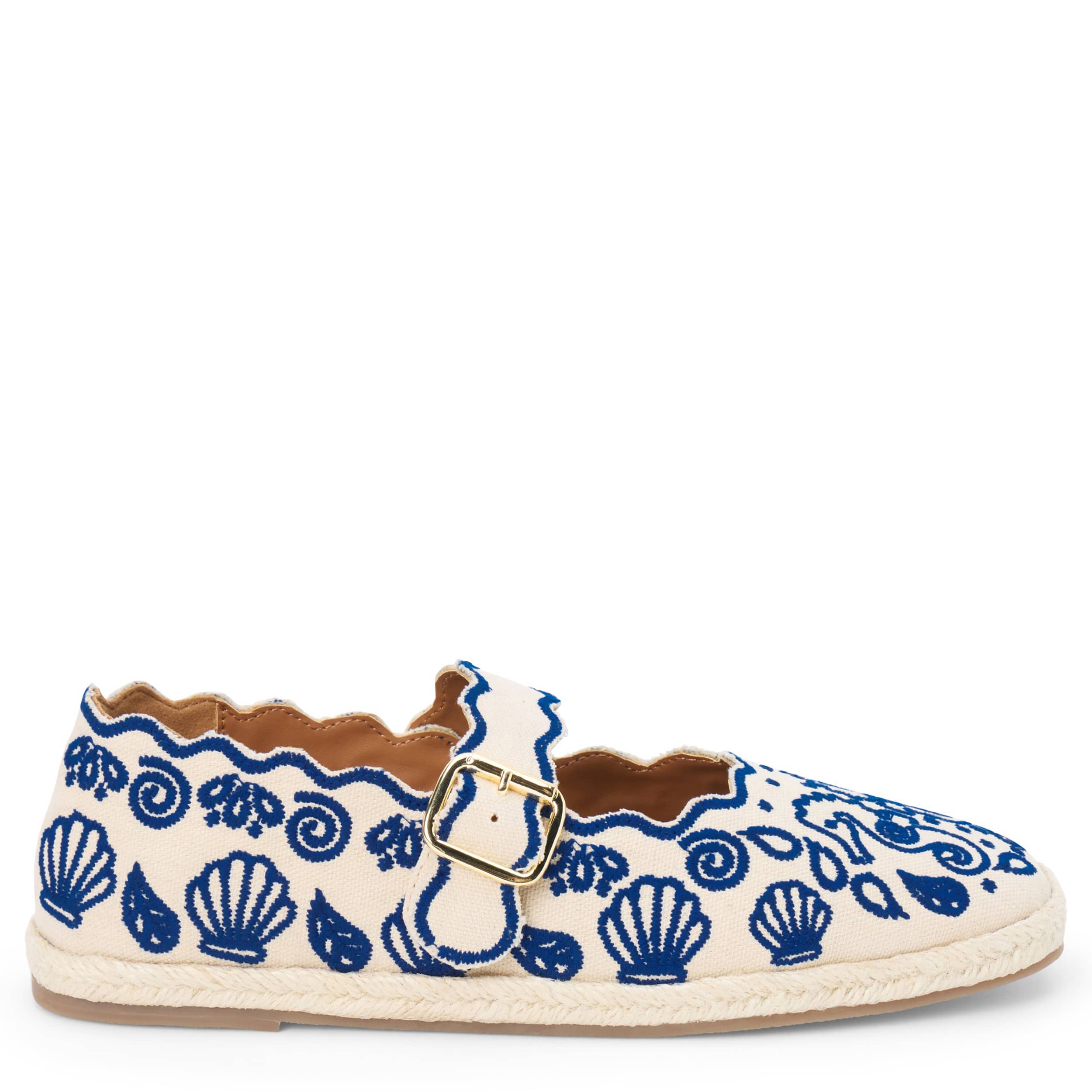COCONUTS-WOMENS ARIANA FLAT-BLUE & 