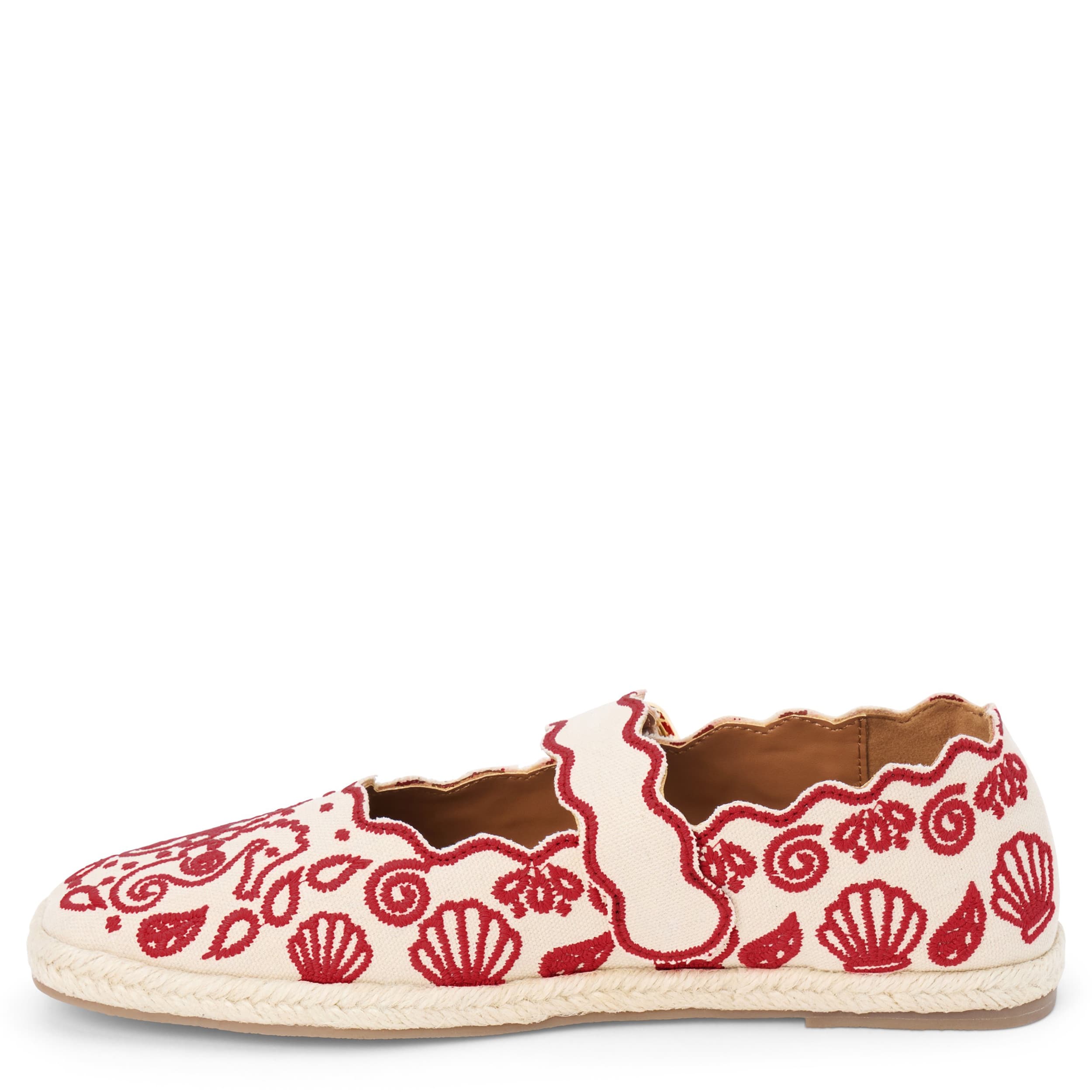 COCONUTS-WOMENS ARIANA FLAT-RED & 