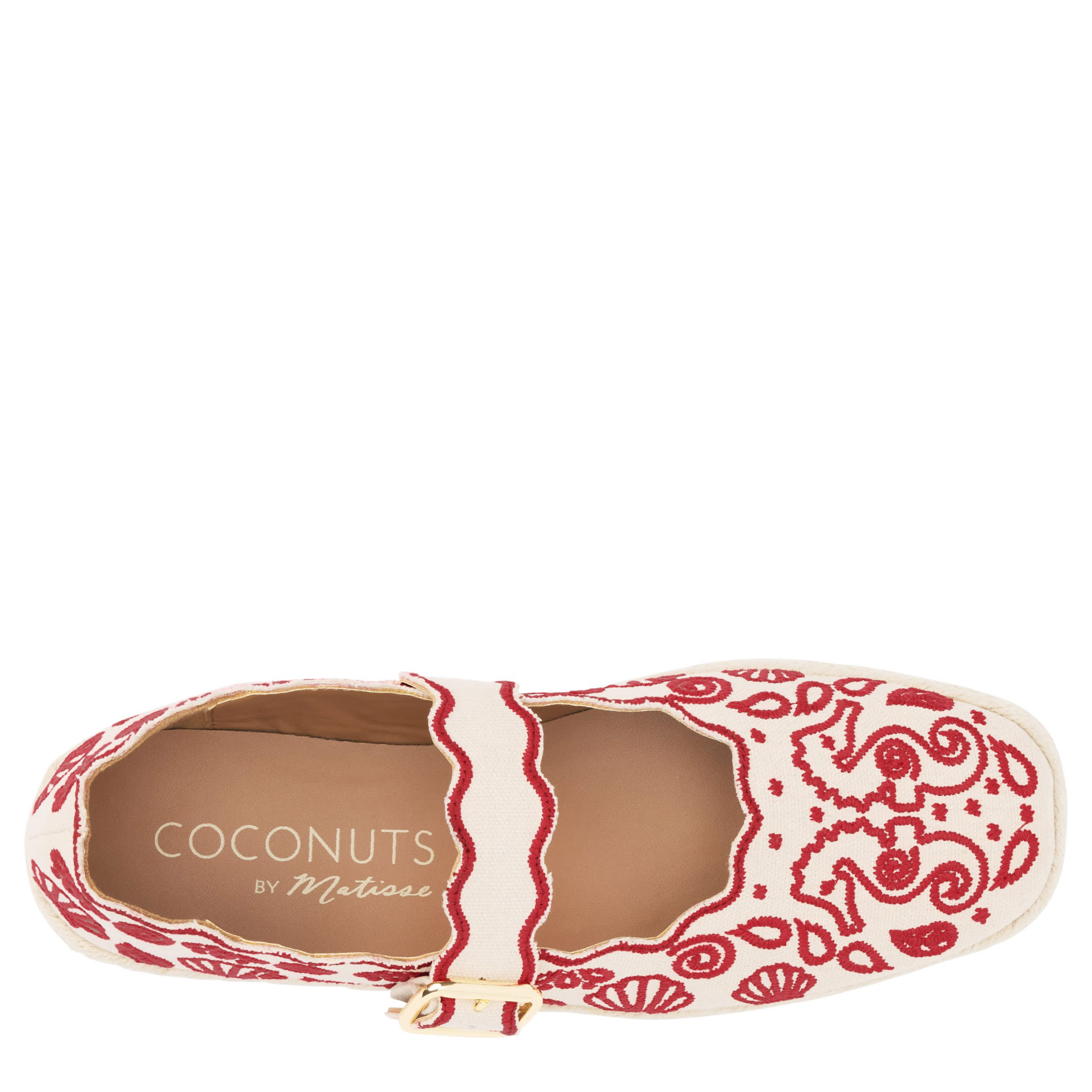 COCONUTS-WOMENS ARIANA FLAT-RED & 