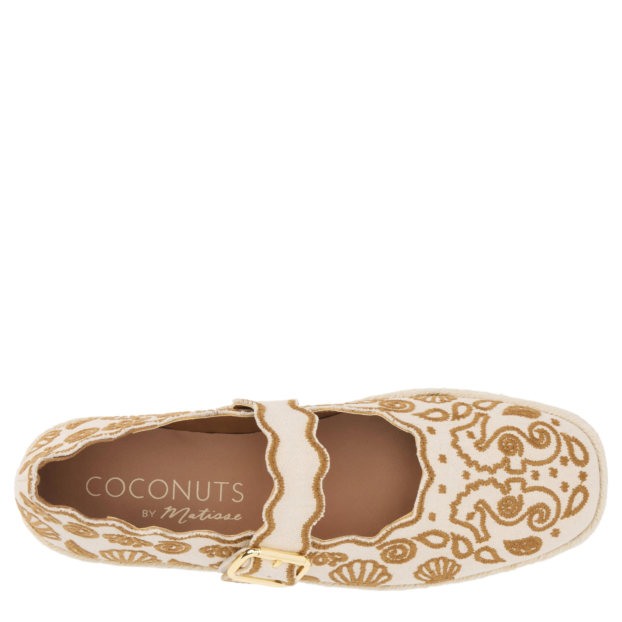 COCONUTS-WOMENS ARIANA FLAT-TAN & 
