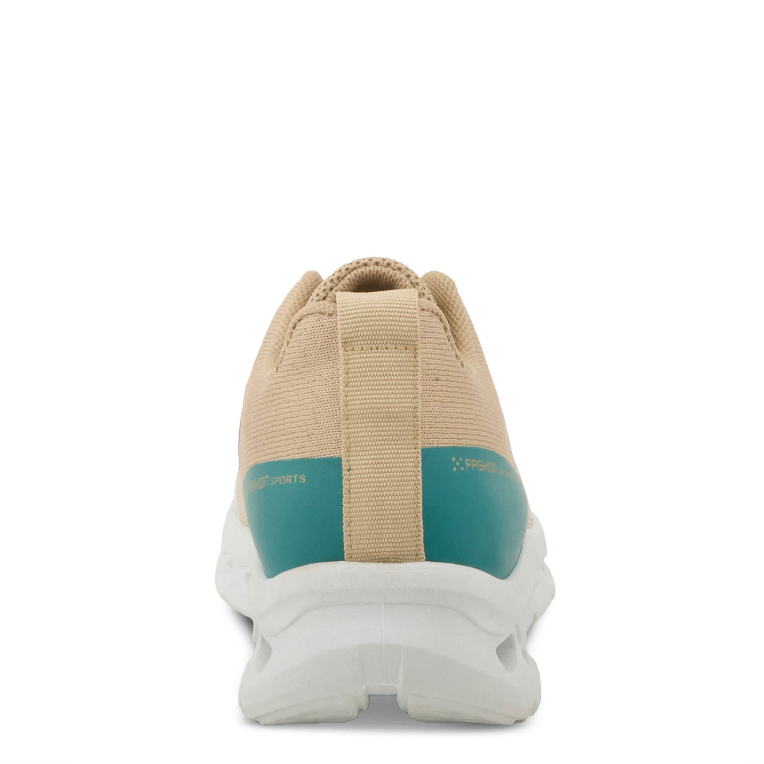 Flexus-WOMENS RUSHING SNEAKER-TAN & MULTICOLOR