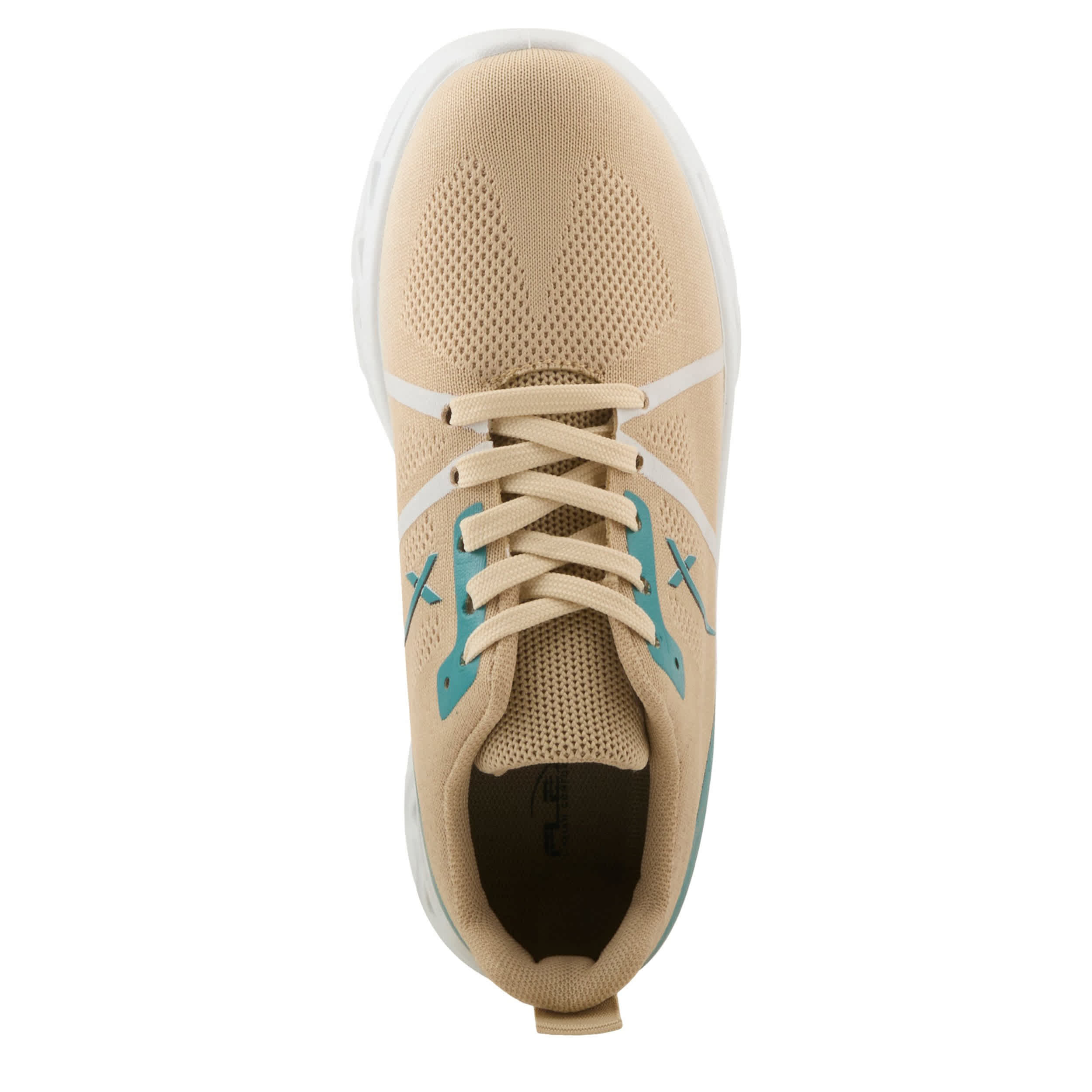 Flexus-WOMENS RUSHING SNEAKER-TAN & MULTICOLOR