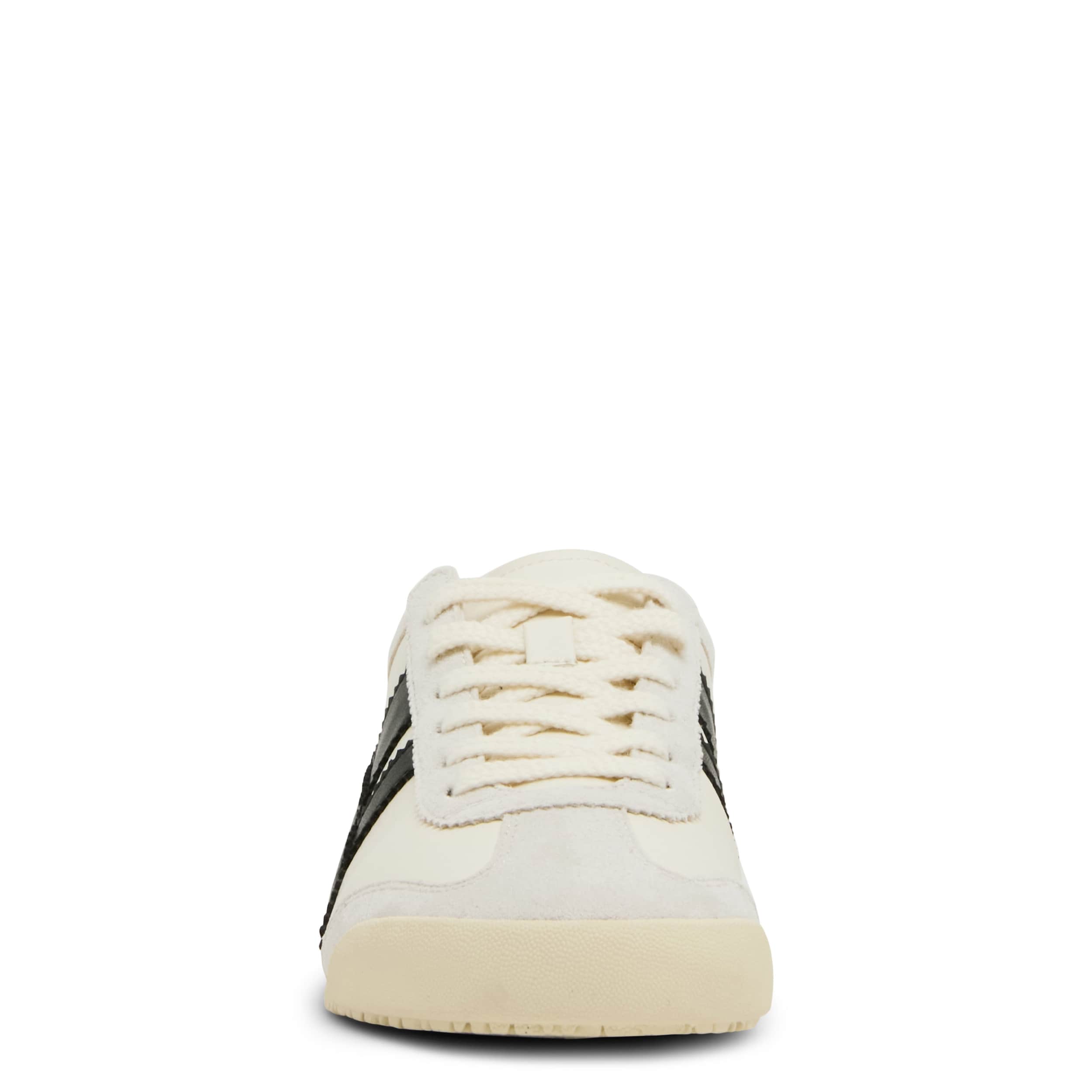 MADDEN GIRL-WOMENS GLIDDE SNEAKER-WHITE & BLACK