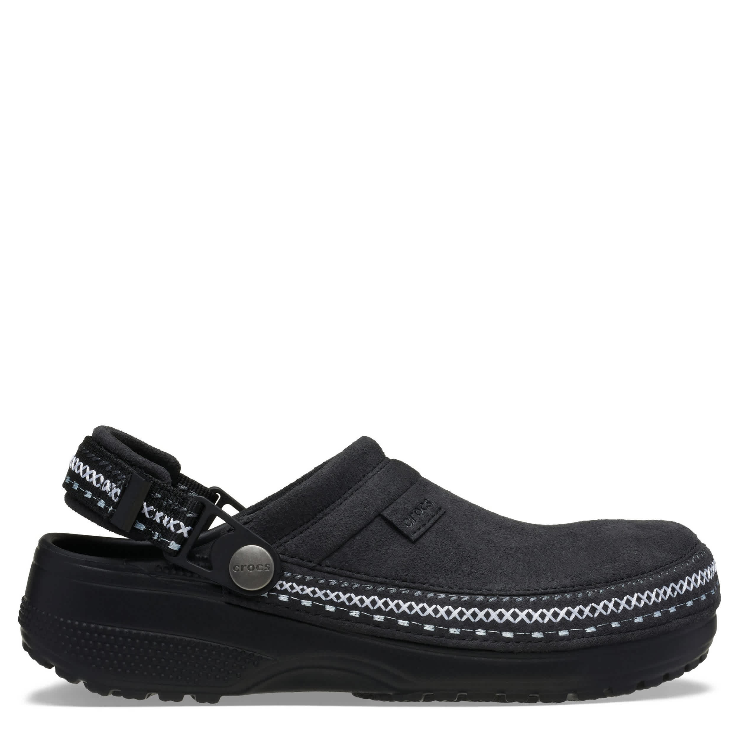 CROCS-UNISEX CRAFTED EMBROIDERED CLOG-BLACK & 