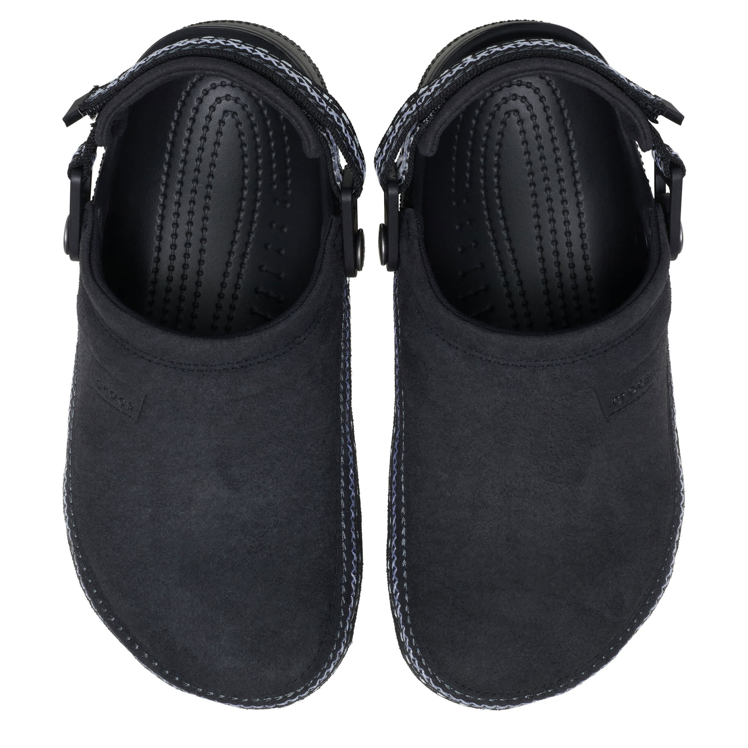 CROCS-UNISEX CRAFTED EMBROIDERED CLOG-BLACK & 