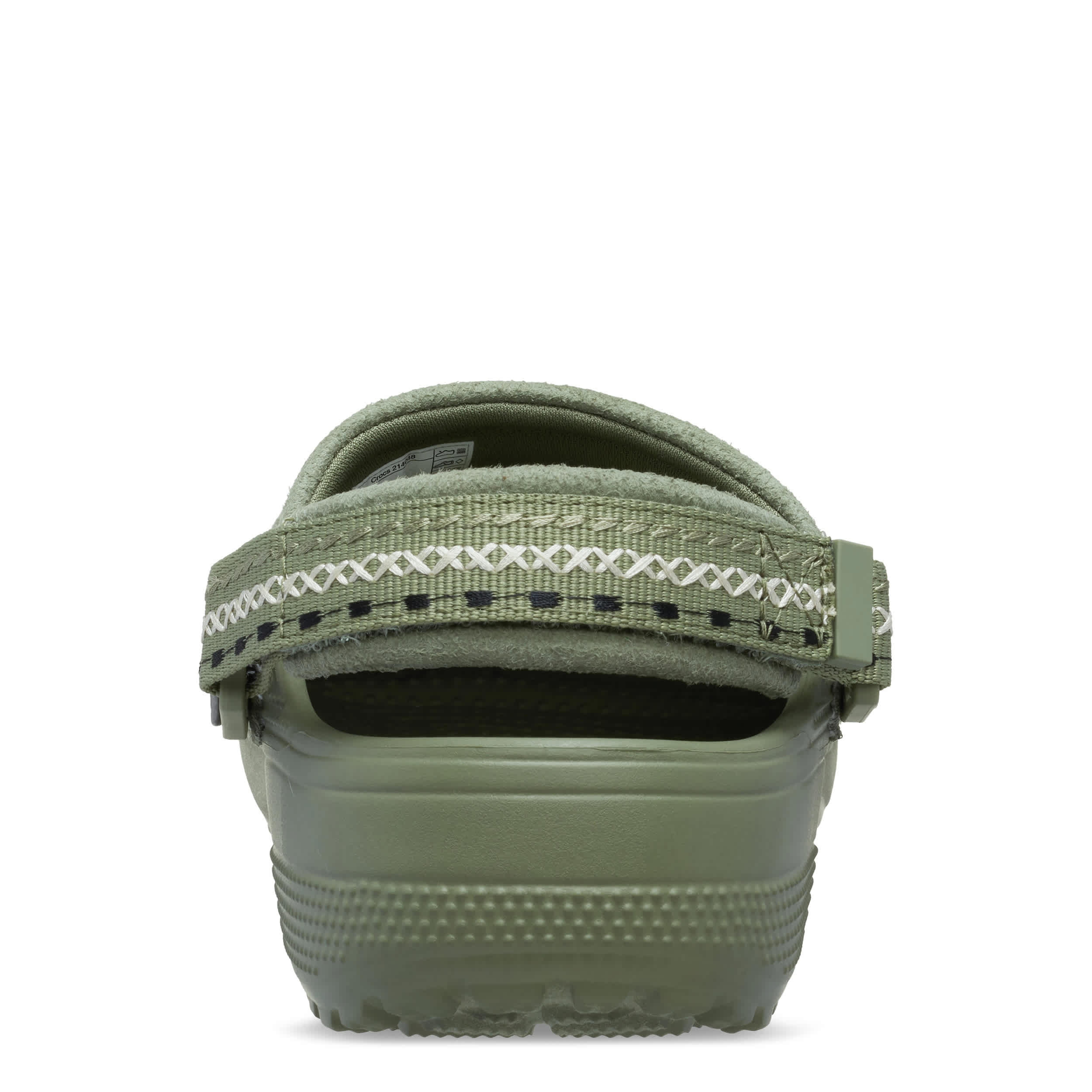 CROCS-UNISEX CRAFTED EMBROIDERED CLOG-OLIVE & 