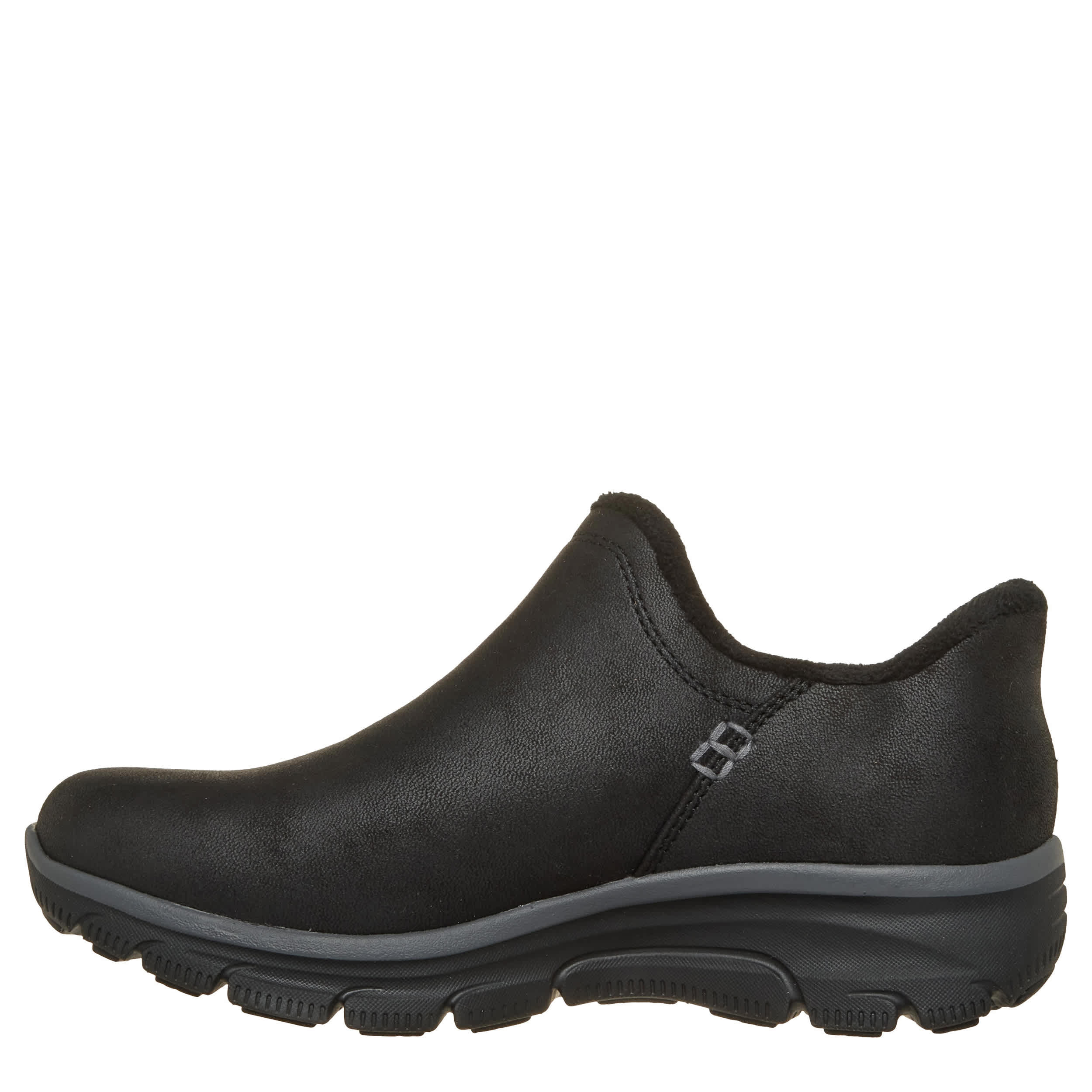 SKECHERS-WOMENS SLIP-INS EASY GOING MODERN DAYS SNEAKER-BLACK & 