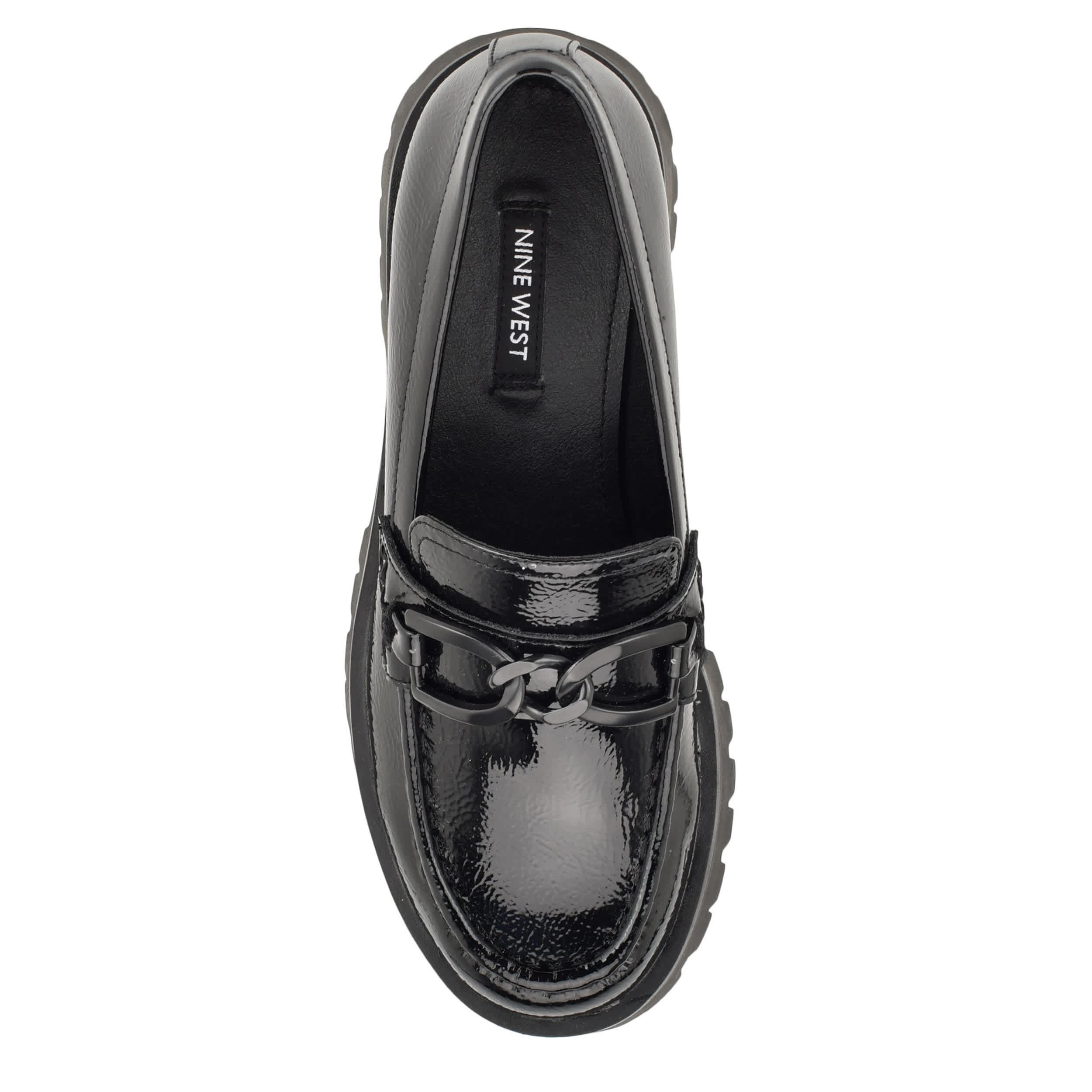 NINE WEST-WOMENS GABLES LOAFER-BLACK & 