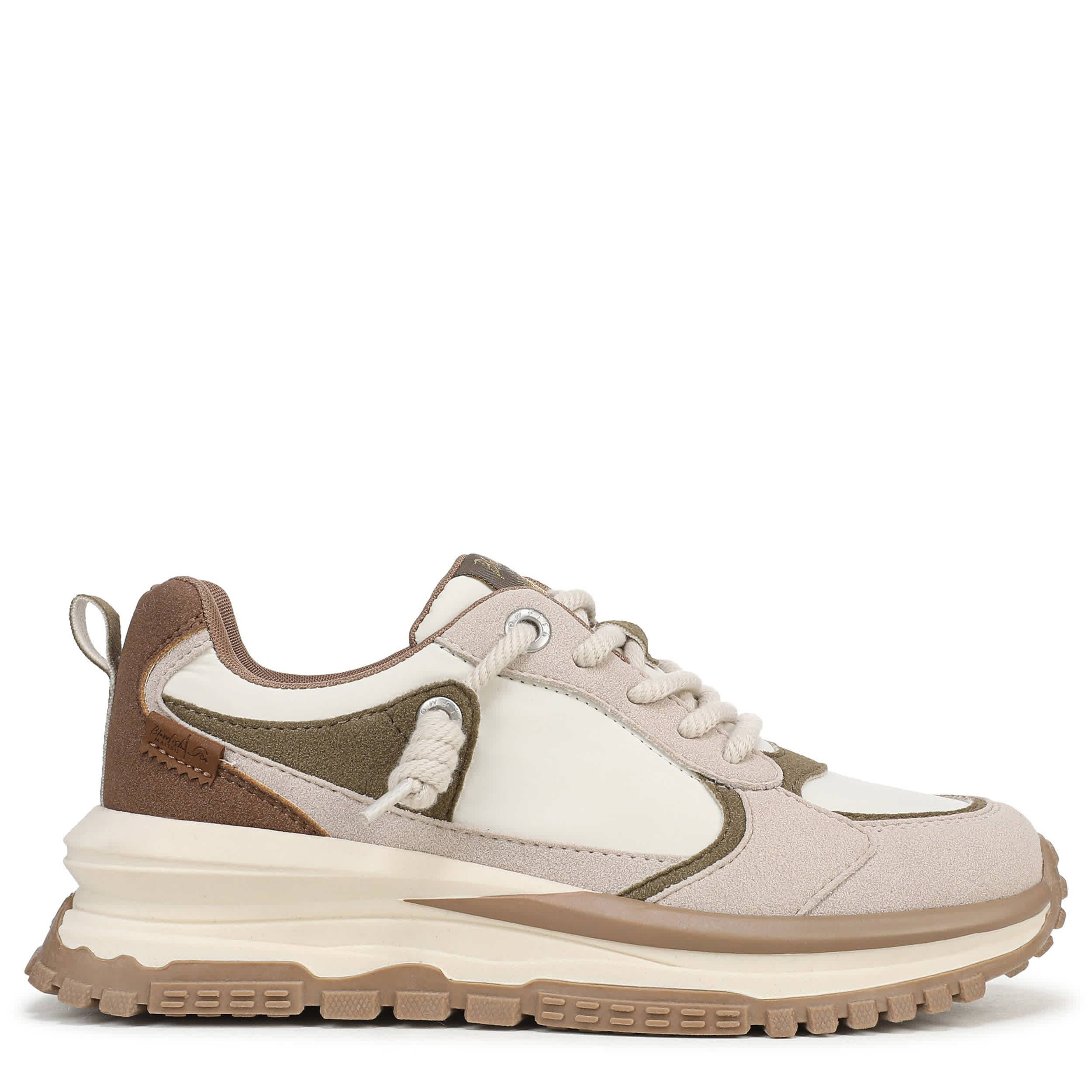 BLOWFISH MALIBU-WOMENS LEOTINA SLIP ON SNEAKER-OLIVE & SAND