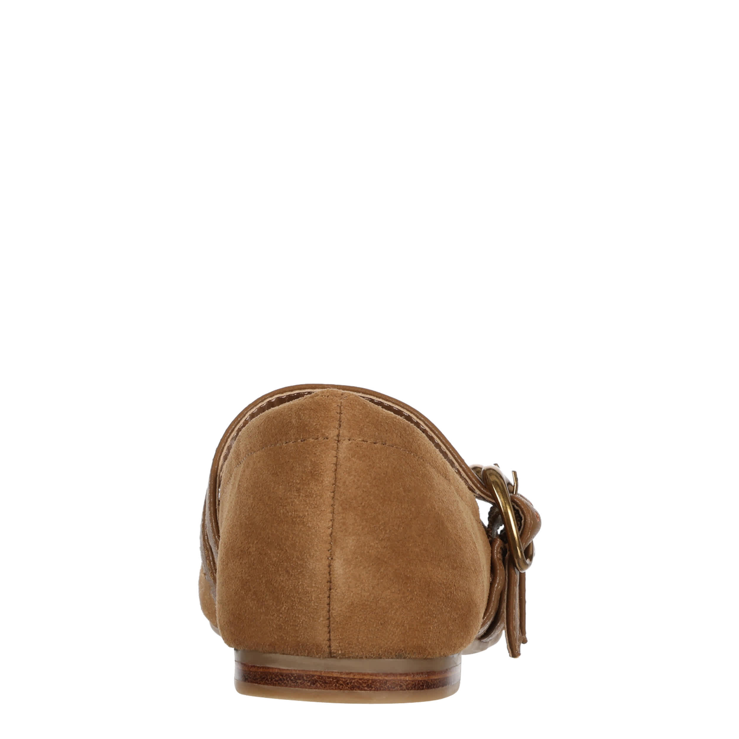 DOLCE VITA-WOMENS AMALIE GROMMET FLAT-DARK TAN & 