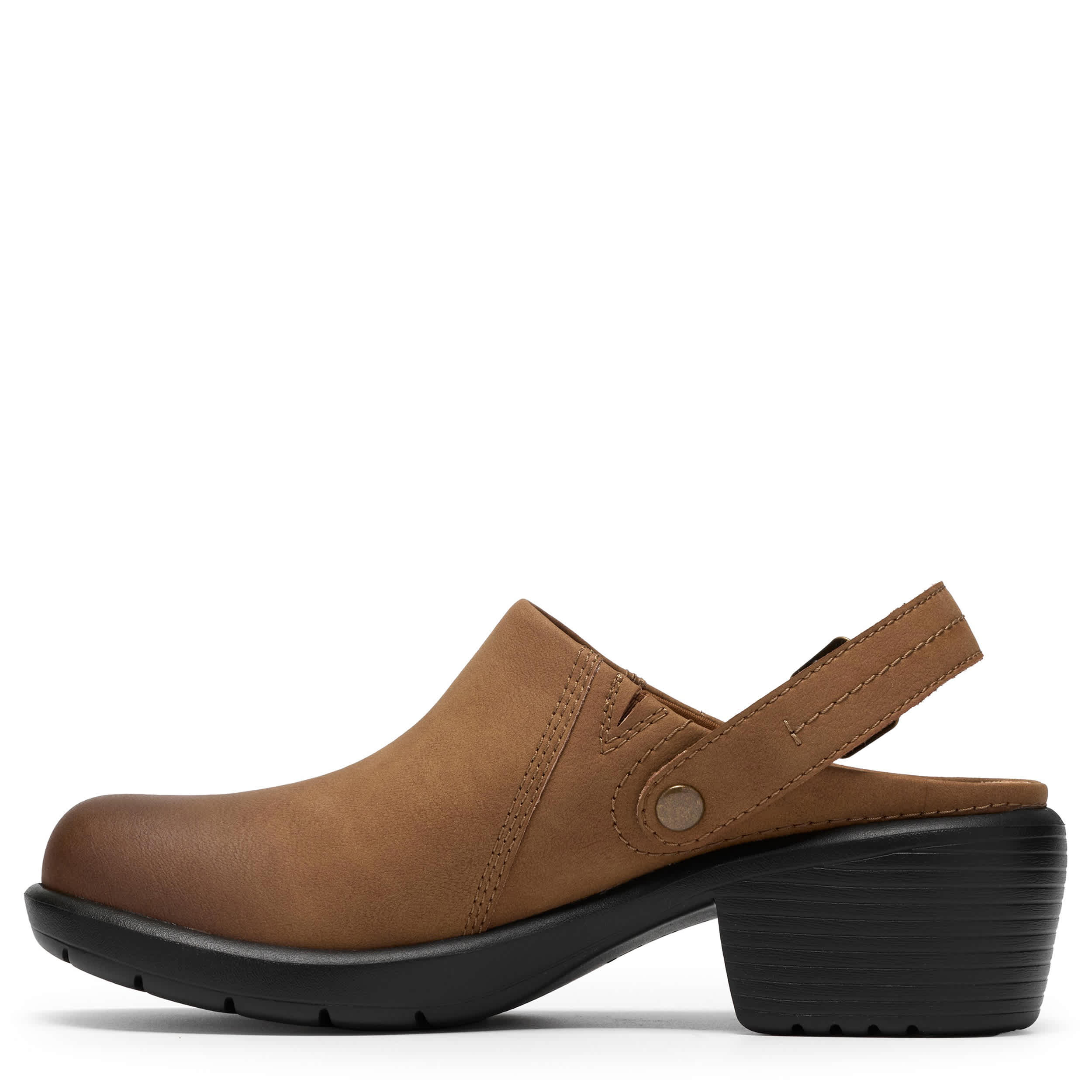 CLARKS-WOMENS KYNNZIE CLOG-DARK TAN & 