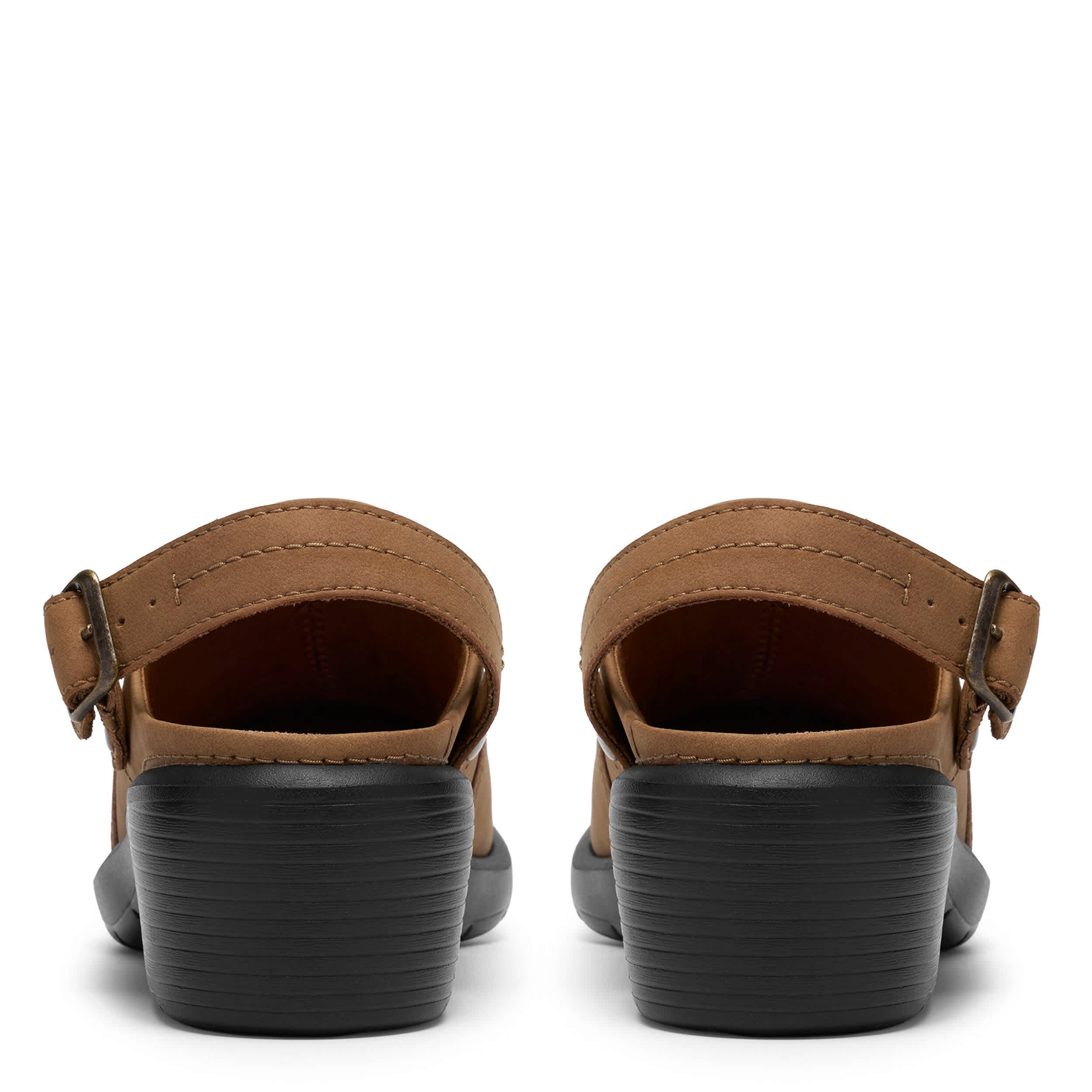 CLARKS-WOMENS KYNNZIE CLOG-DARK TAN & 