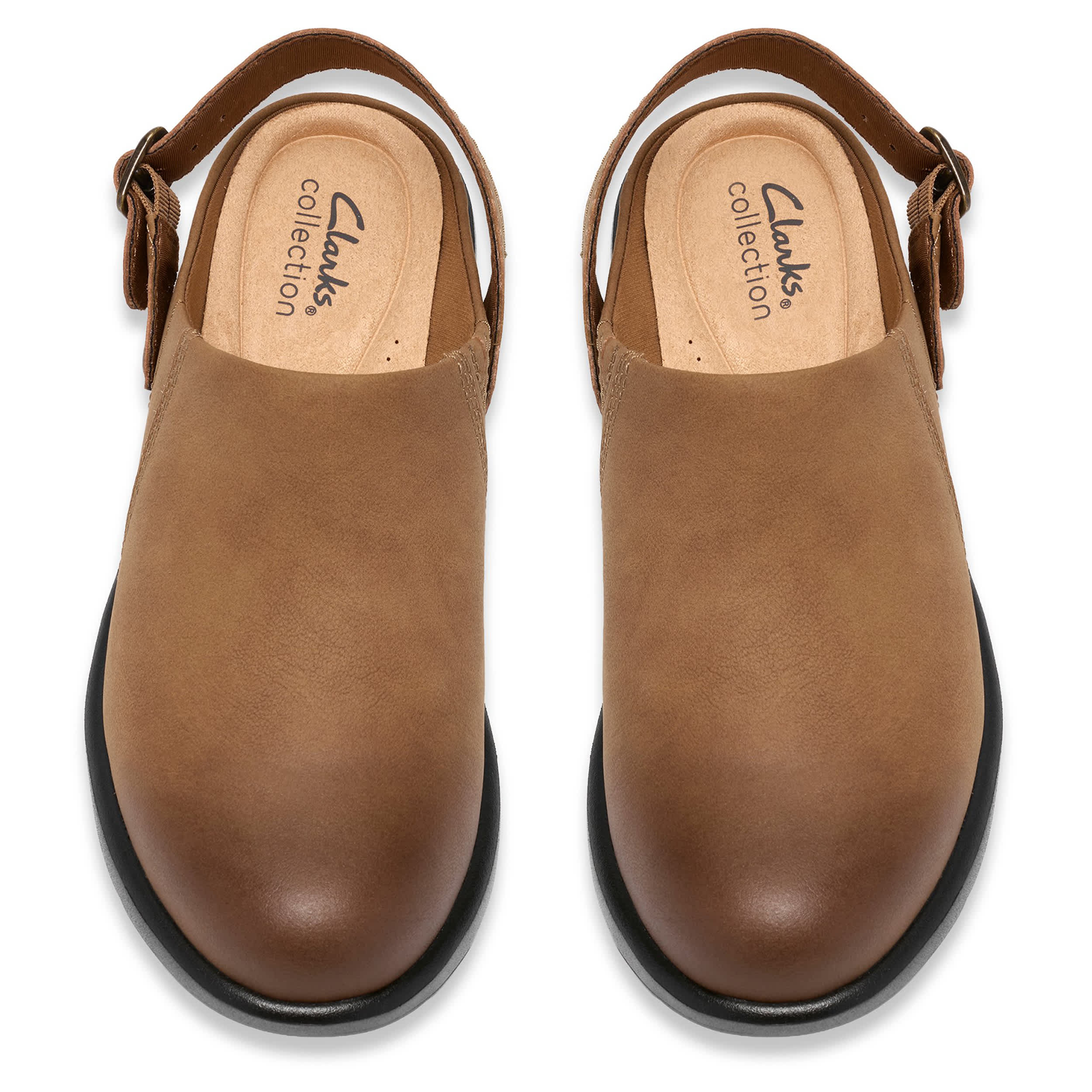 CLARKS-WOMENS KYNNZIE CLOG-DARK TAN & 