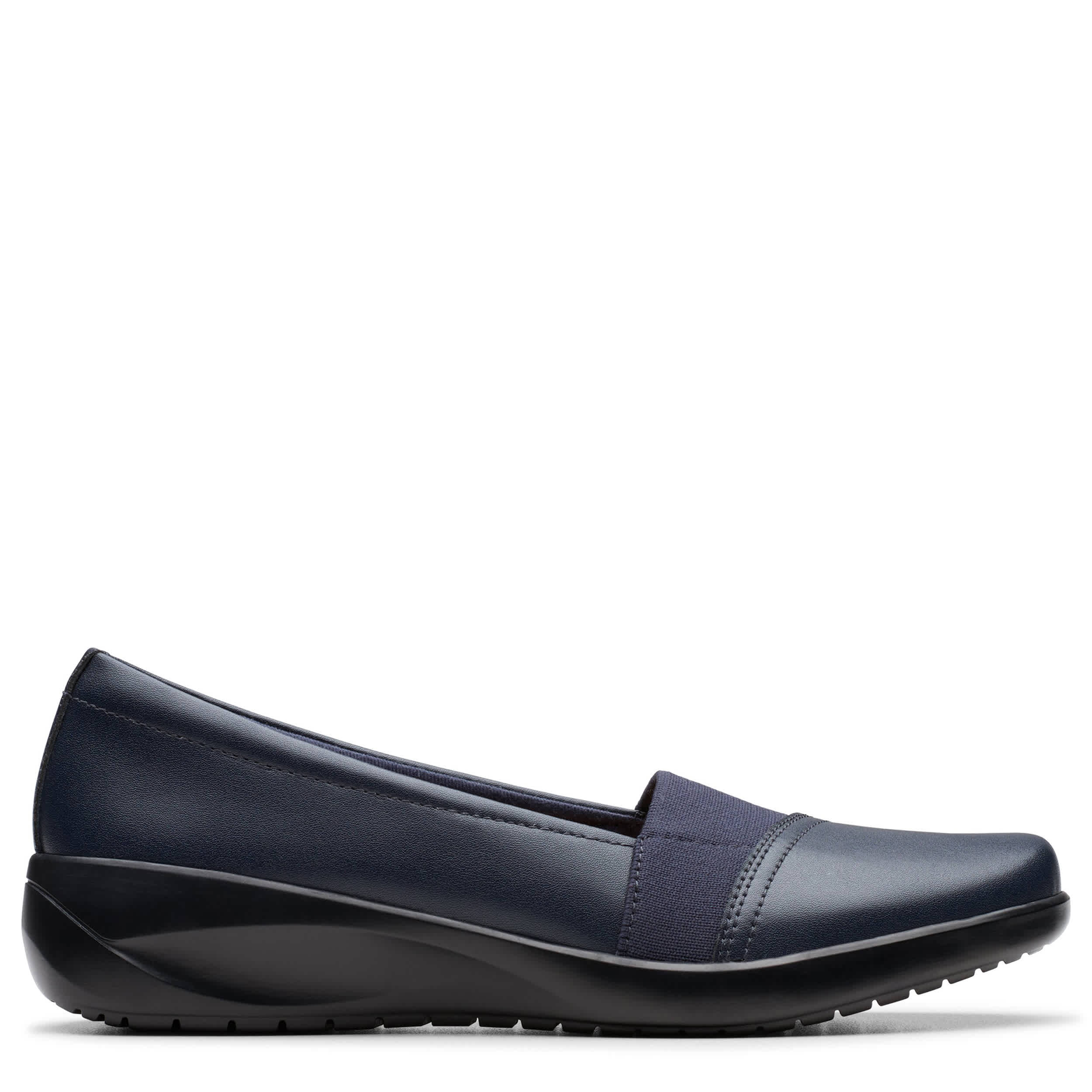 CLARKS-WOMENS KAETLYN RHEA LOAFER-NAVY & 