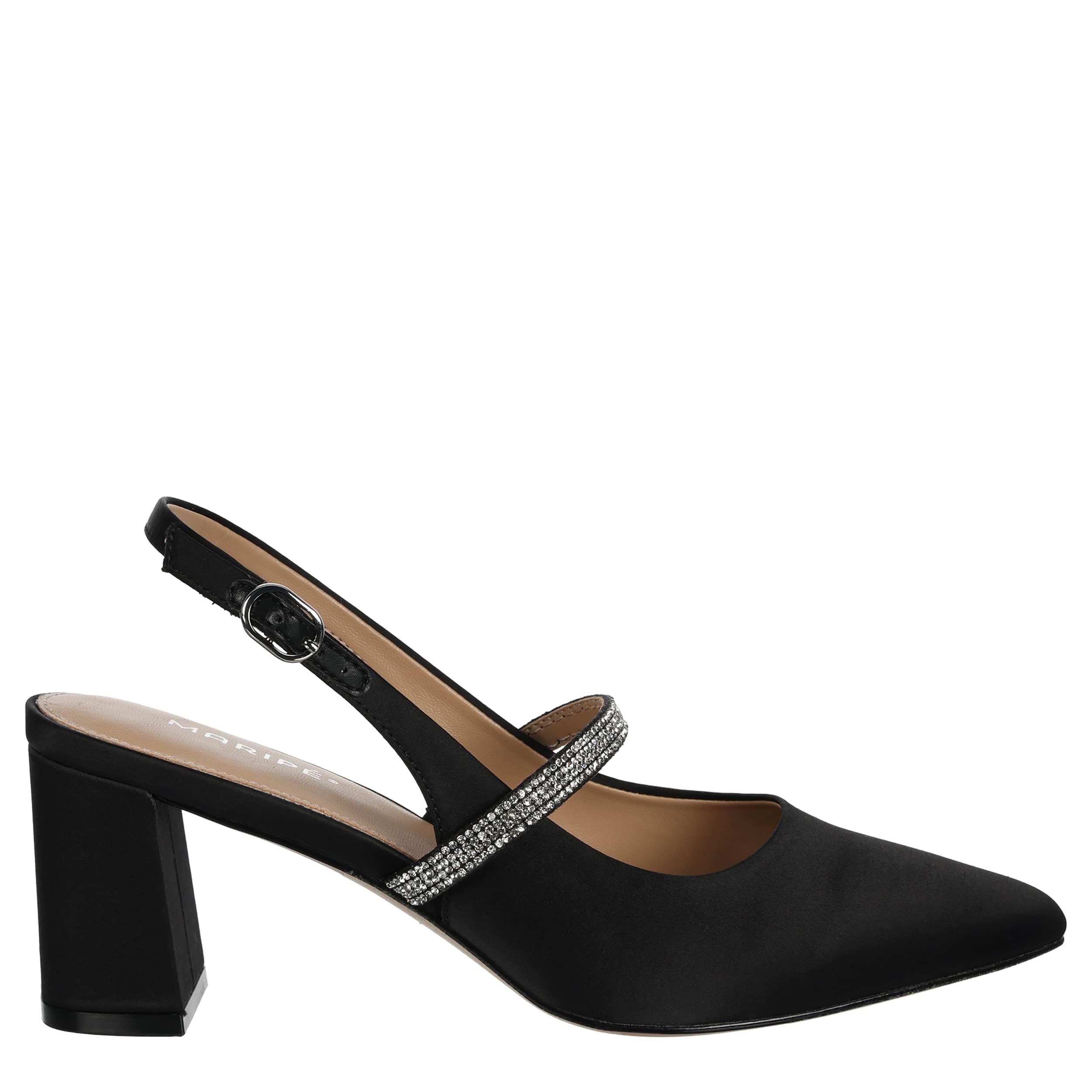 MARIPE-WOMENS BECKA PUMP-BLACK & SILVER