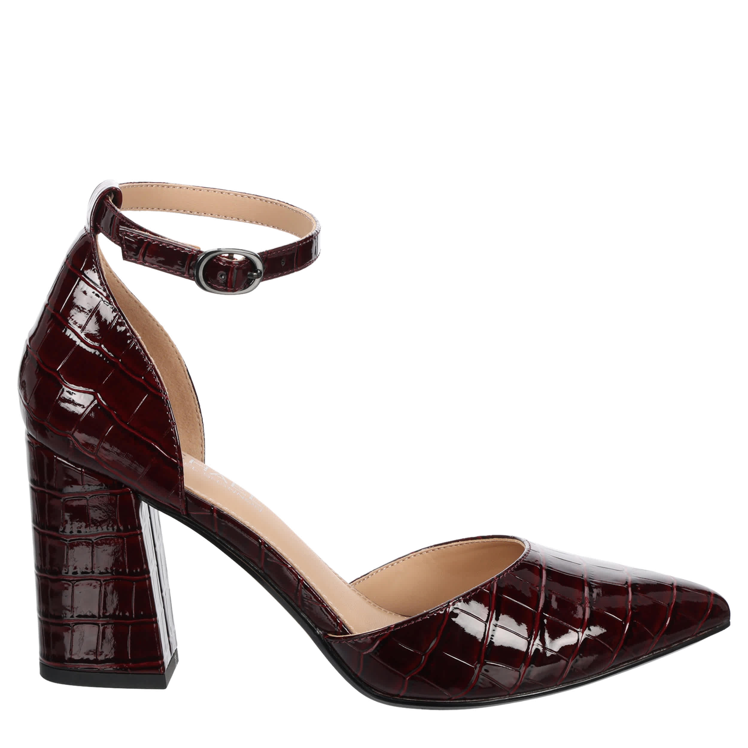 MICHAEL BY MICHAEL SHANNON-WOMENS JANAY PUMP-BURGUNDY & BURGUNDY