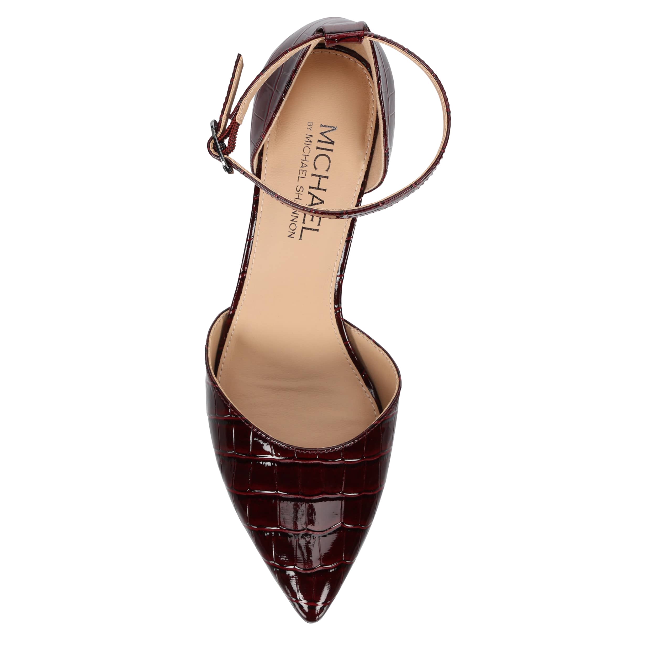 MICHAEL BY MICHAEL SHANNON-WOMENS JANAY PUMP-BURGUNDY & BURGUNDY