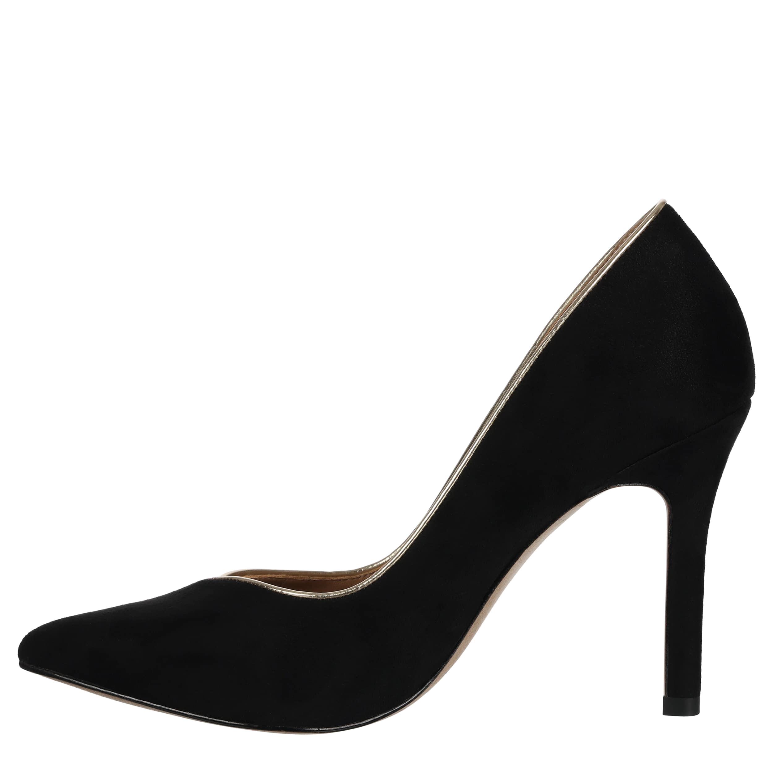 MICHAEL BY MICHAEL SHANNON-WOMENS ROSLIN PUMP-BLACK & GOLD