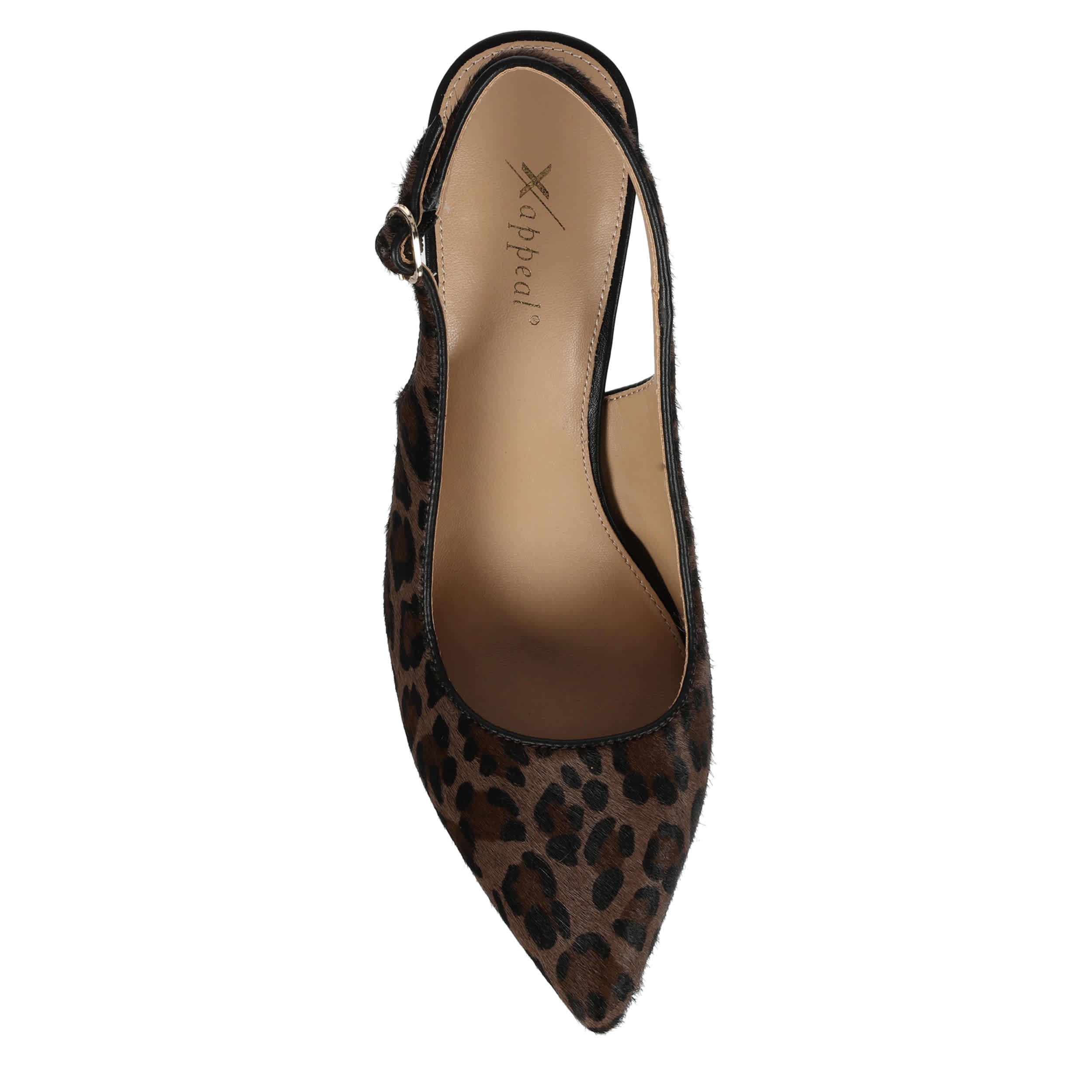 XAPPEAL-WOMENS JANIE PUMP-LEOPARD & CHOCOLATE