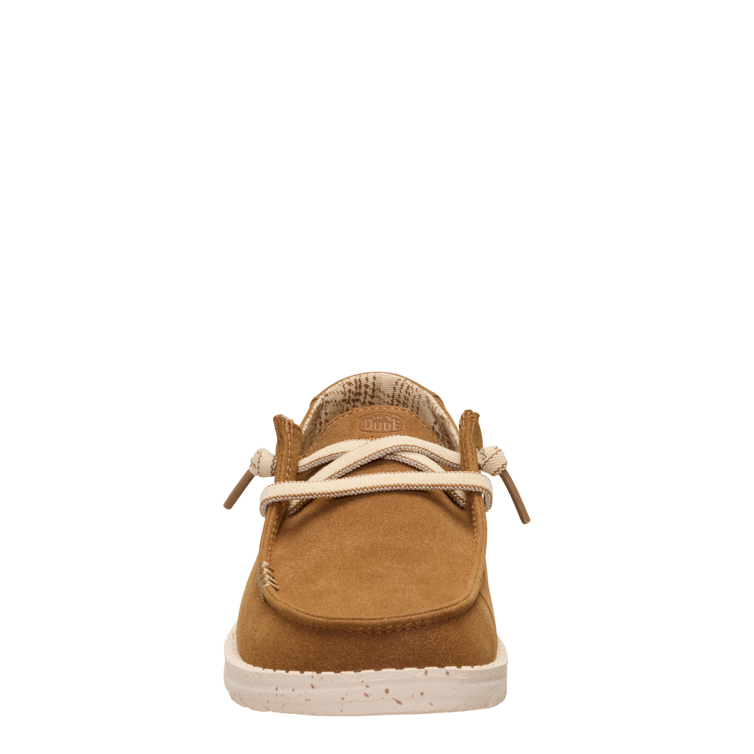 HEYDUDE-WOMENS WENDY TEXTILE SLIP ON SNEAKER-TAN & 