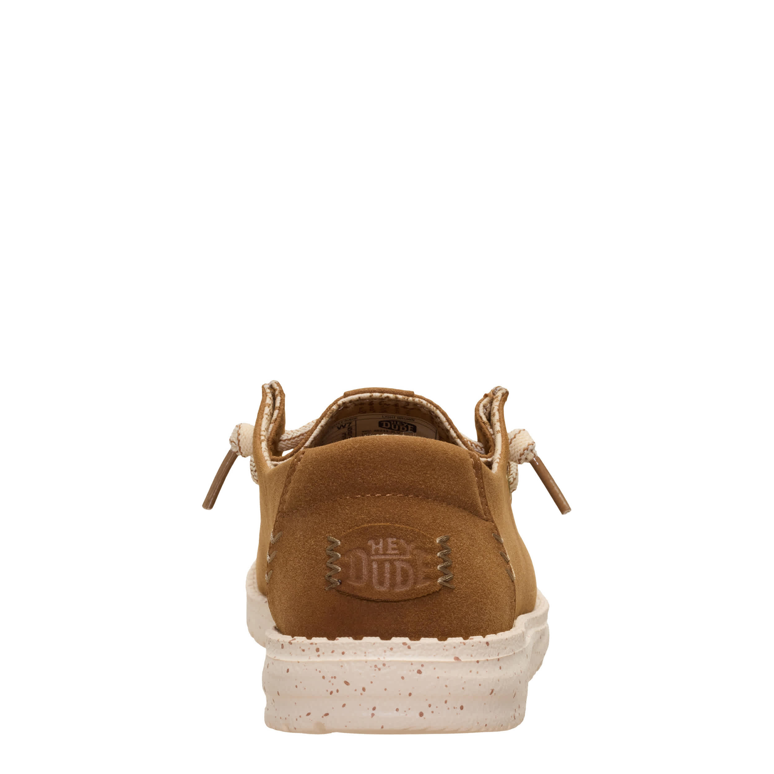 HEYDUDE-WOMENS WENDY TEXTILE SLIP ON SNEAKER-TAN & 