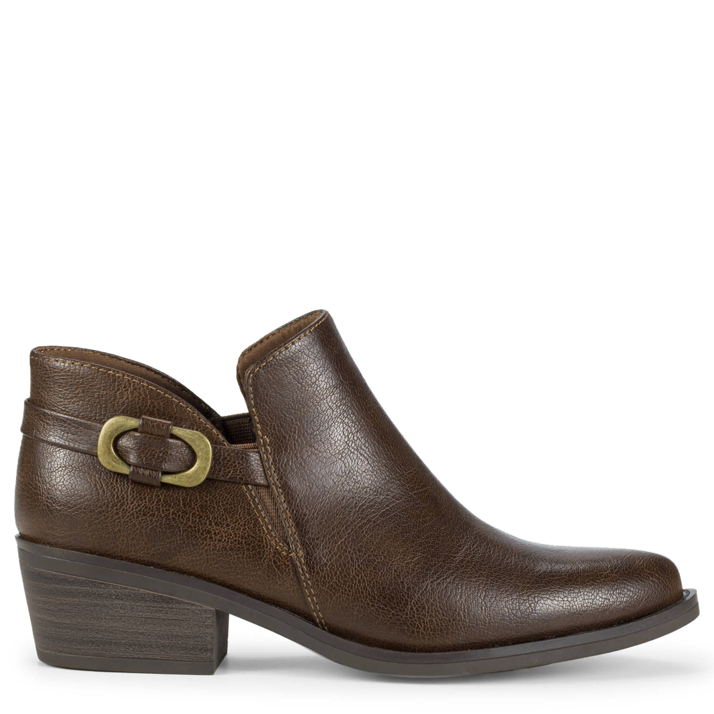 BARE TRAPS-WOMENS PERSIS ANKLE BOOTIE-BROWN & 