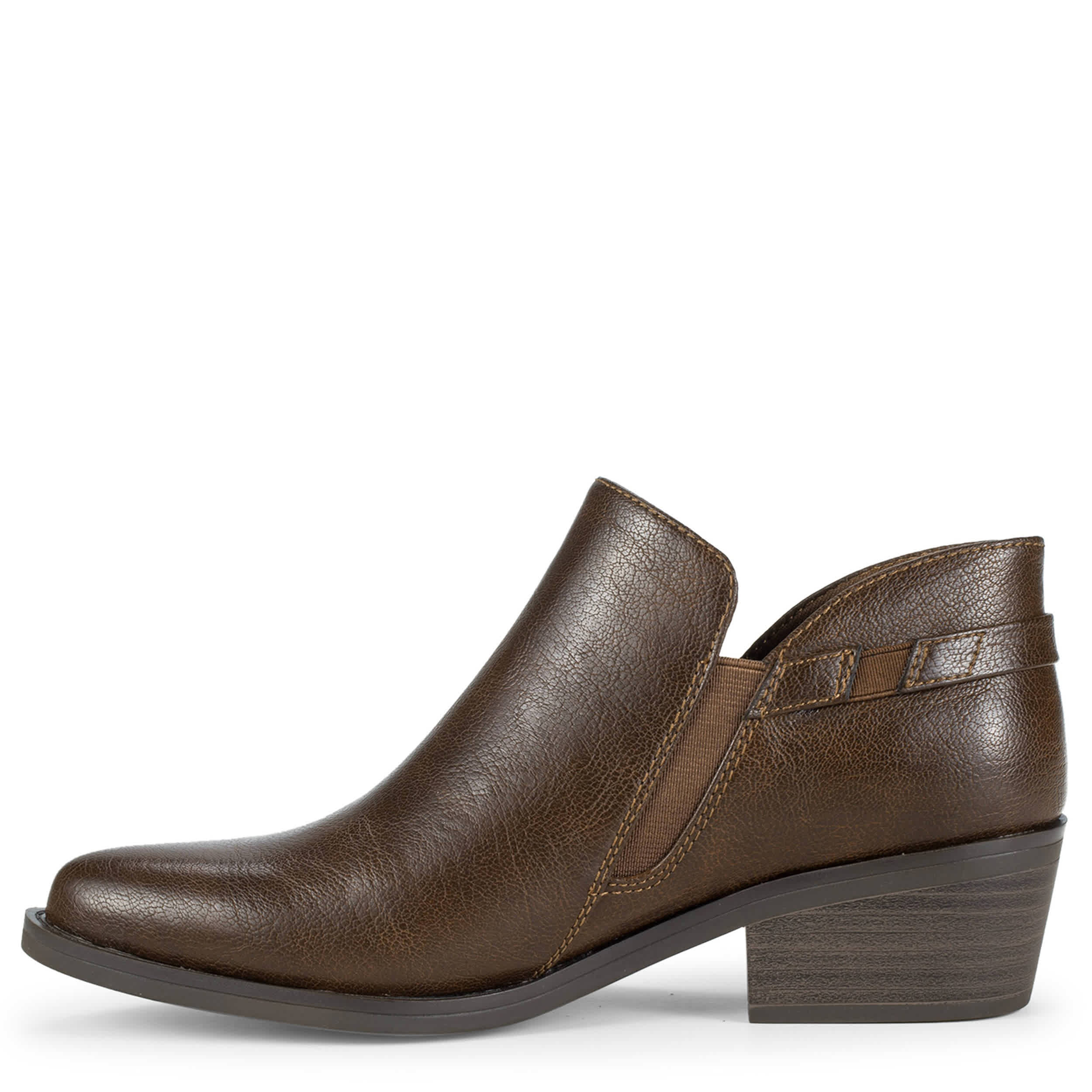 BARE TRAPS-WOMENS PERSIS ANKLE BOOTIE-BROWN & 