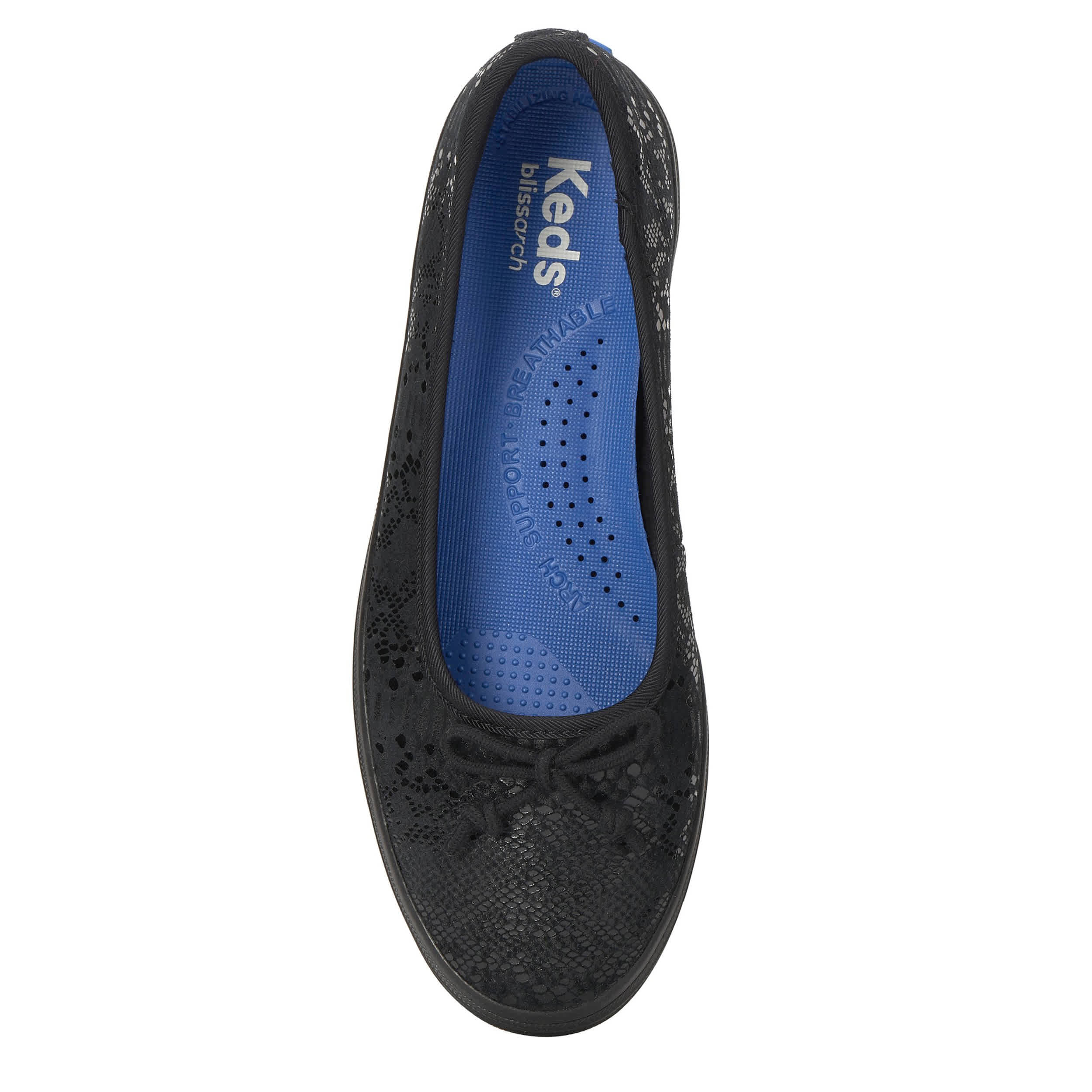 KEDS-WOMENS MAISIE SLIP ON SNEAKER-BLACK & 