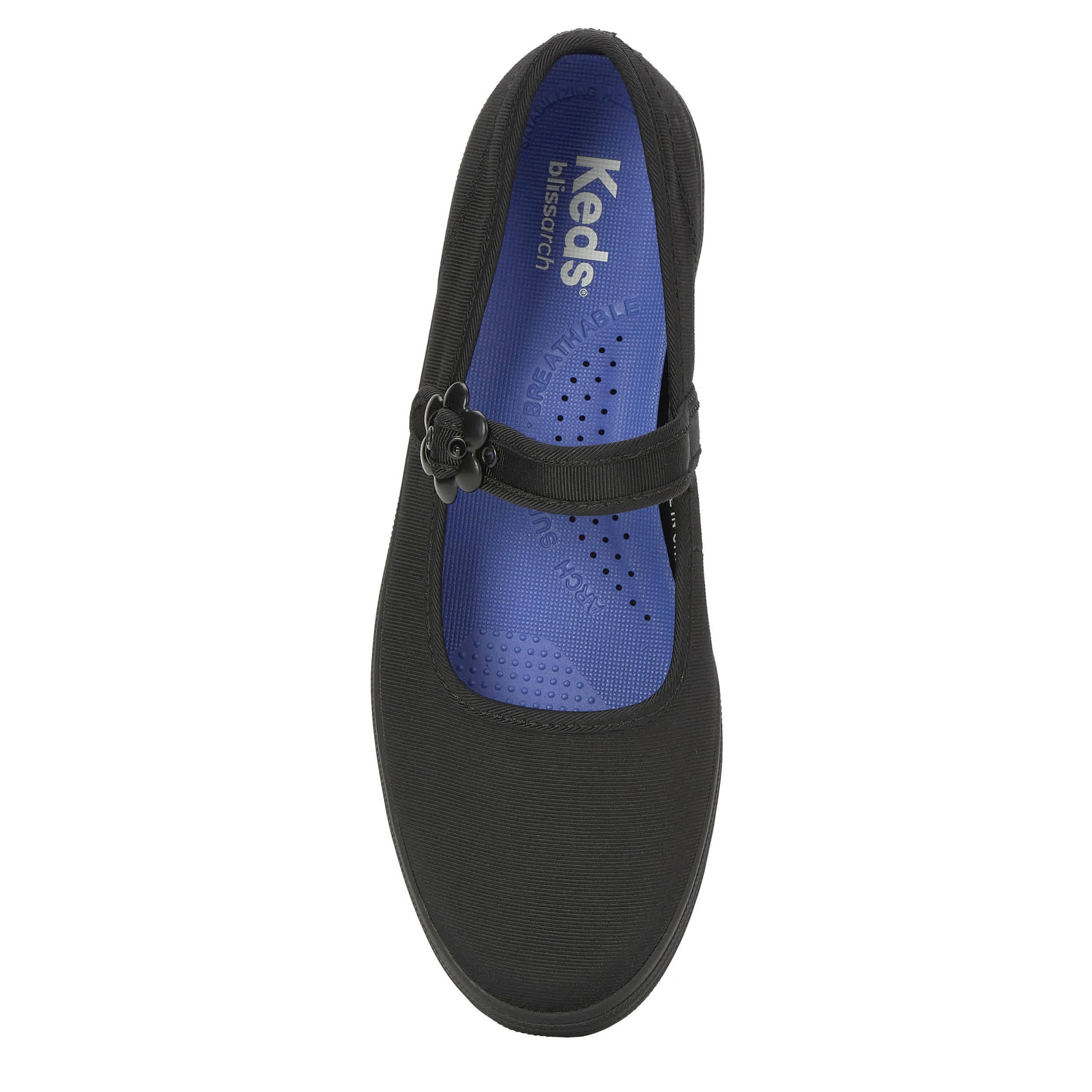 KEDS-WOMENS MAISIE SLIP ON SNEAKER-BLACK & BLACK