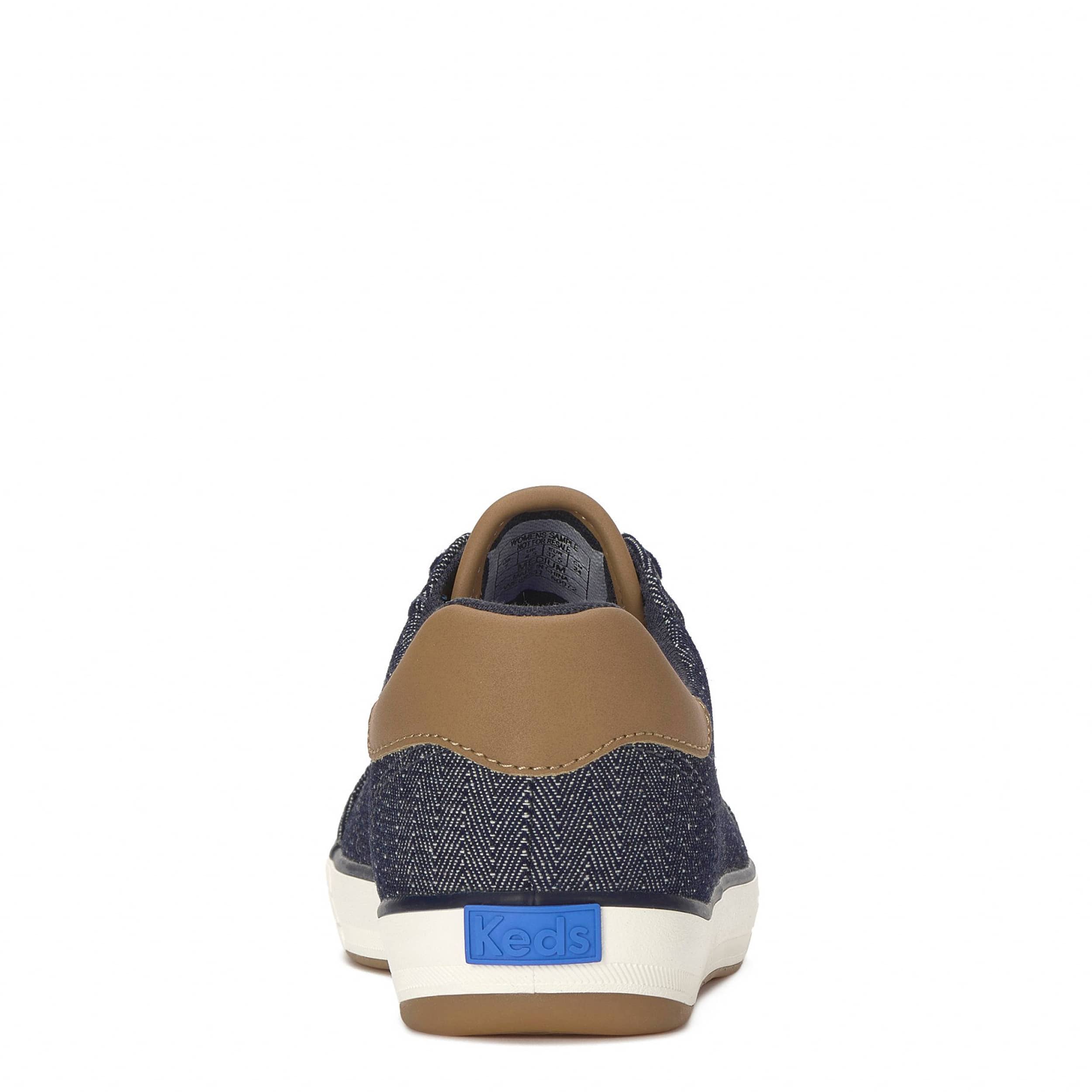 KEDS-WOMENS CENTER III SNEAKER-NAVY & COGNAC
