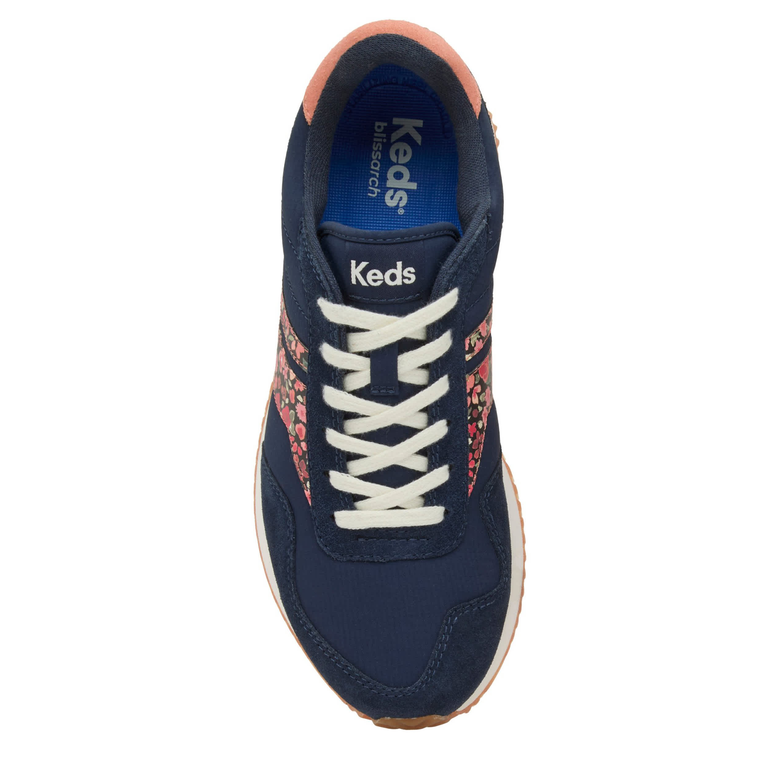 KEDS-WOMENS RENA SNEAKER-NAVY & COGNAC