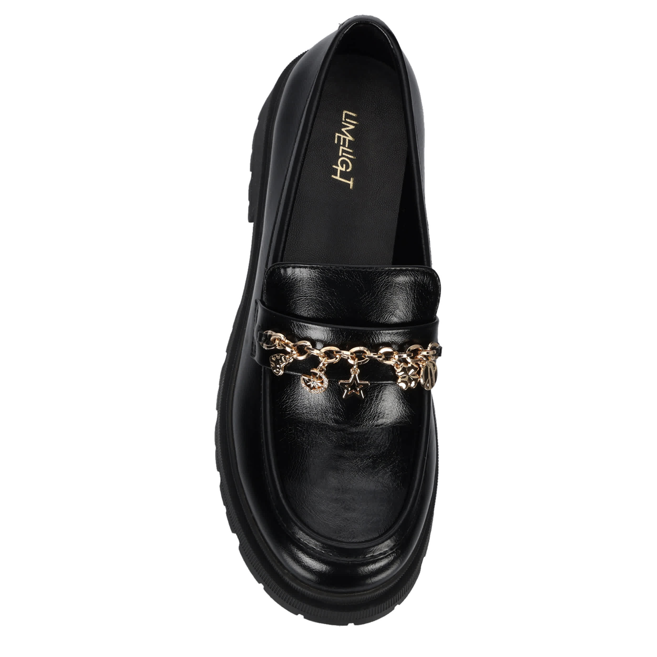 LIMELIGHT-WOMENS CHATTY LOAFER-BLACK & 