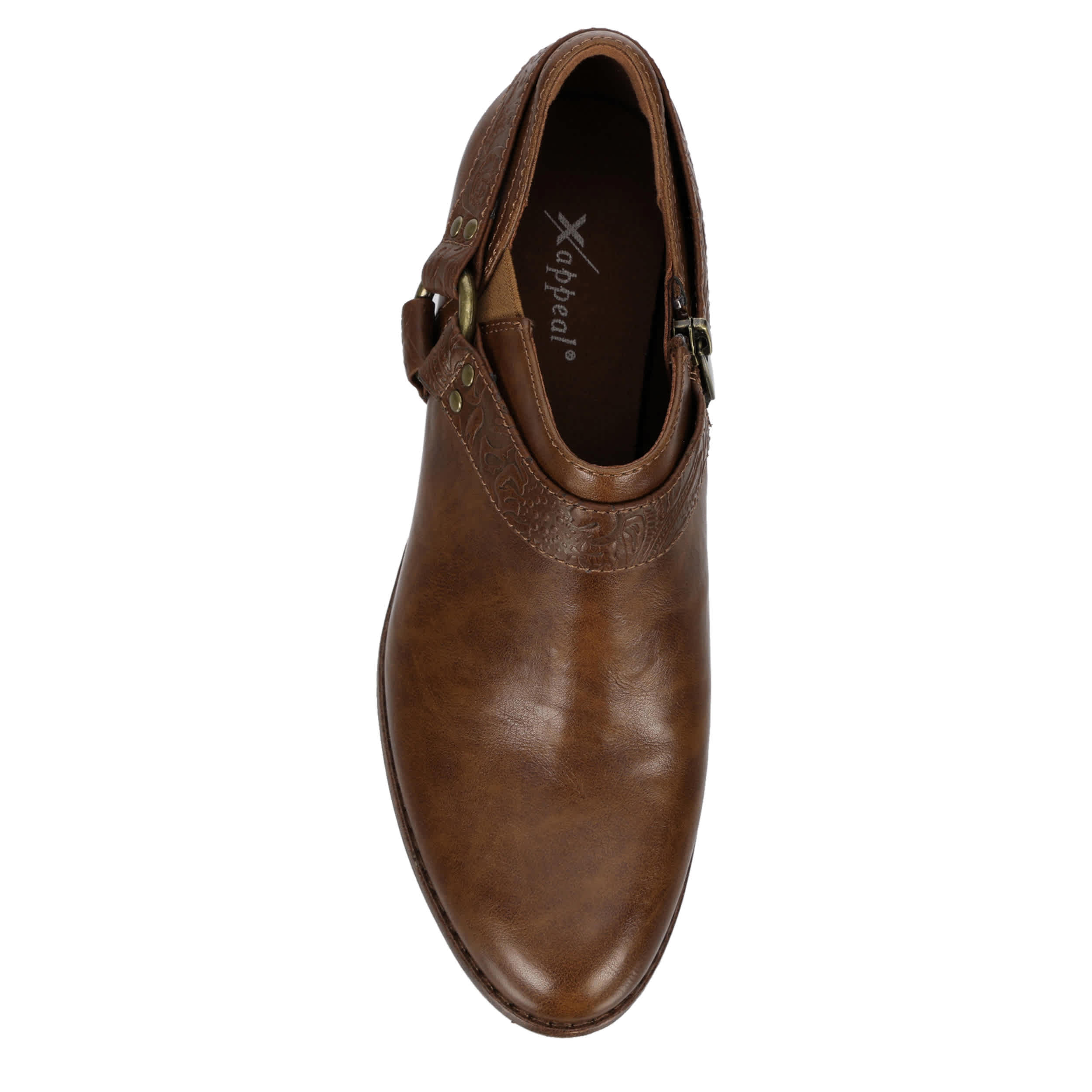 XAPPEAL-WOMENS SASSY BOOTIE-COGNAC & 