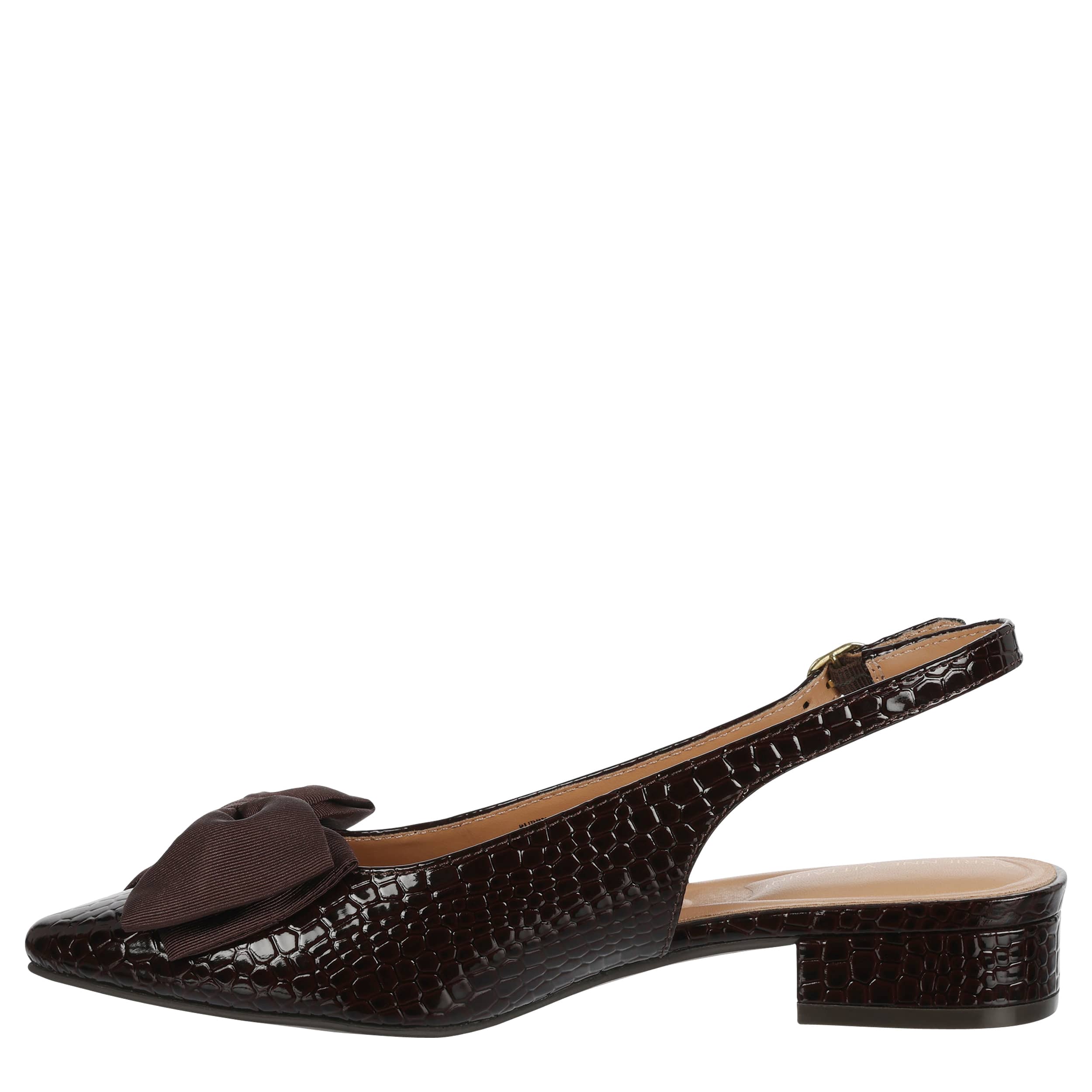 ADRIENNE VITTADINI-WOMENS PUPPY FLAT-DARK BROWN & 