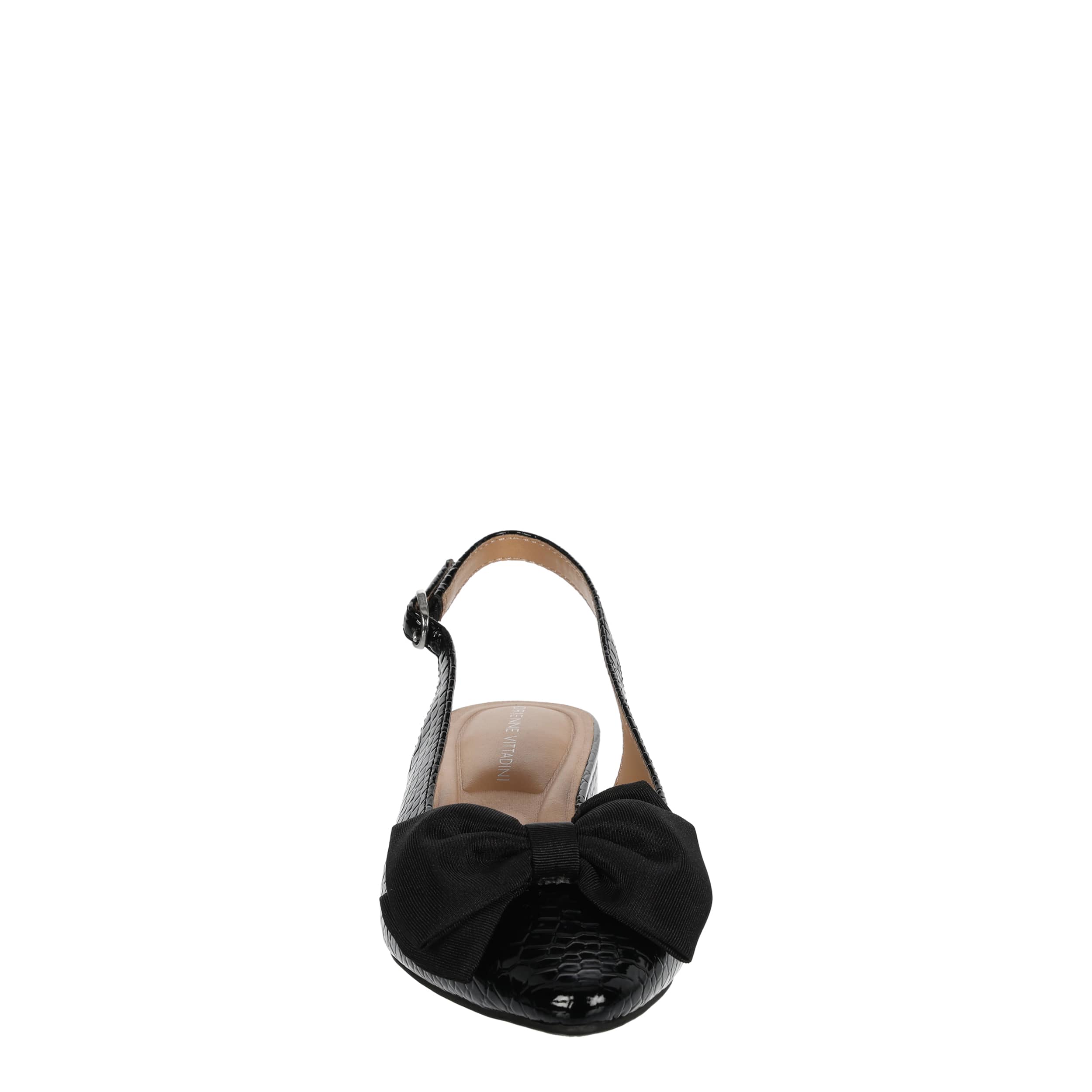 ADRIENNE VITTADINI-WOMENS PUPPY FLAT-BLACK & 