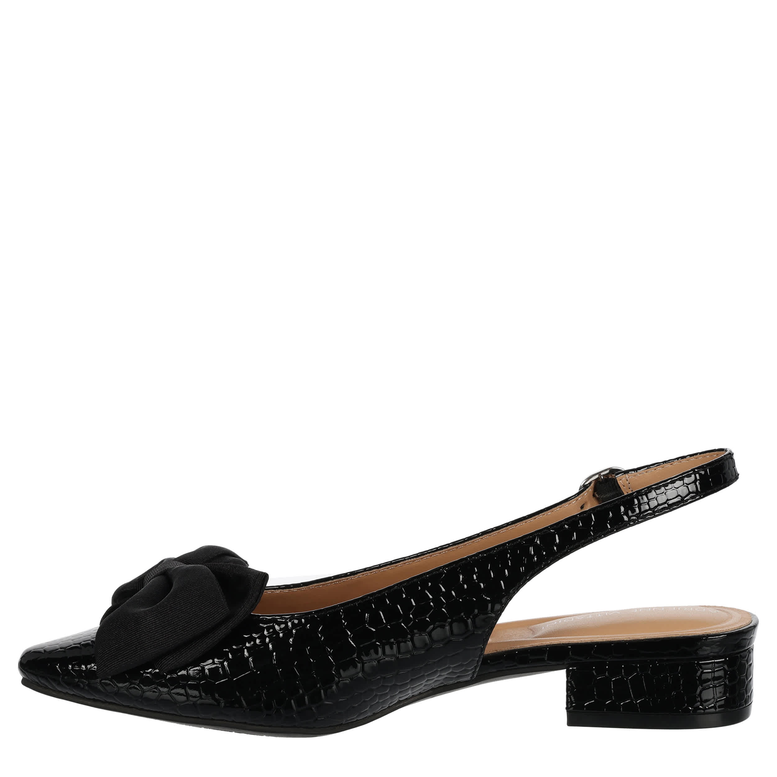 ADRIENNE VITTADINI-WOMENS PUPPY FLAT-BLACK & 