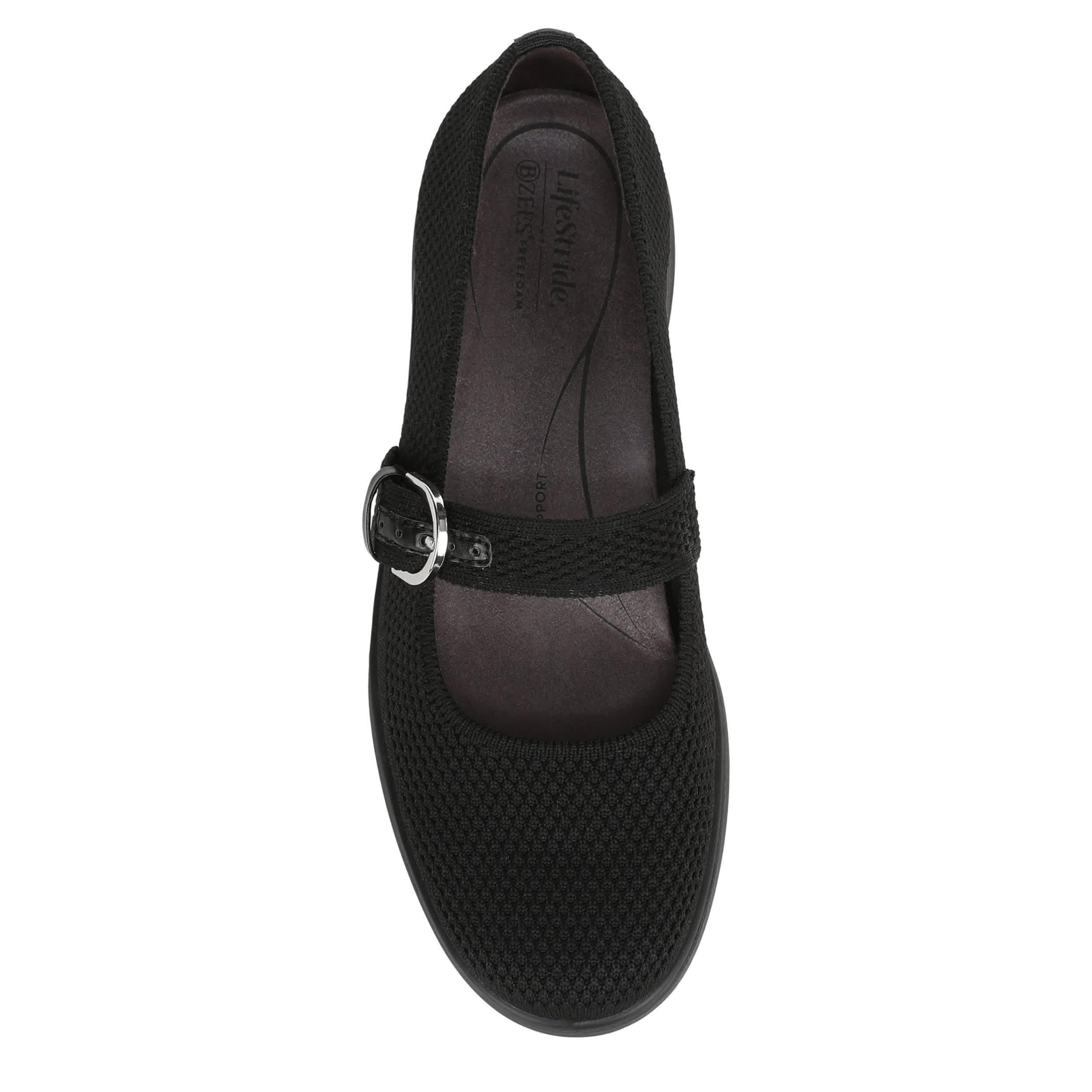 LIFESTRIDE-WOMENS NUEVO FLAT-BLACK & 