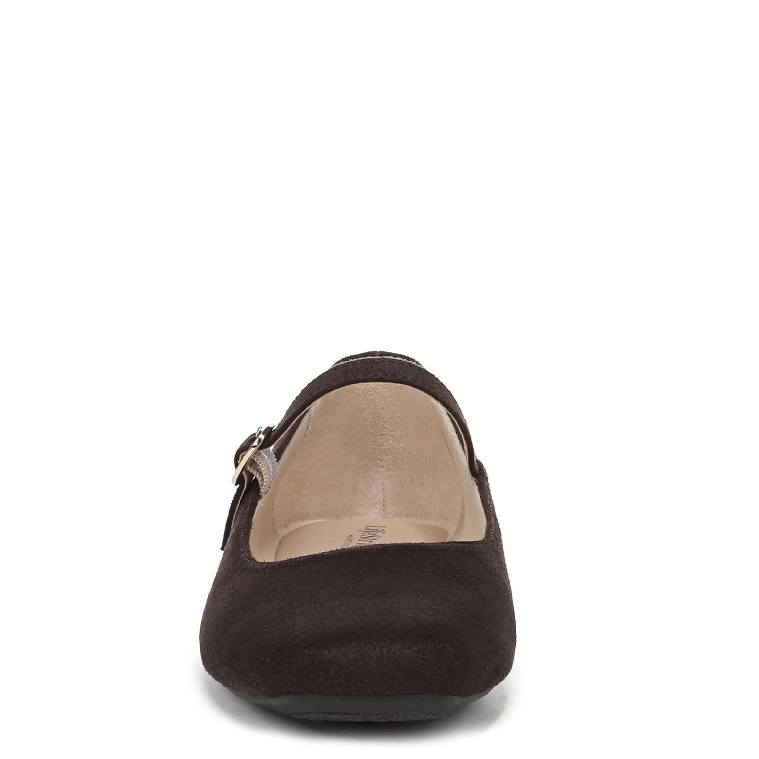 LIFESTRIDE-WOMENS BELOVED FLAT-CHOCOLATE & 