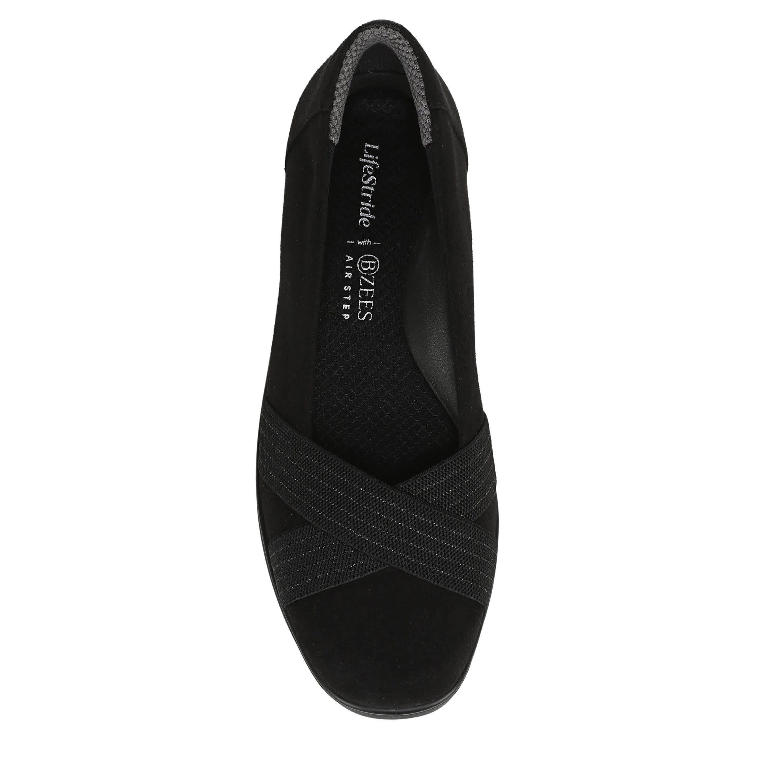 LIFESTRIDE-WOMENS FAIRLEIGH FLAT-BLACK & 