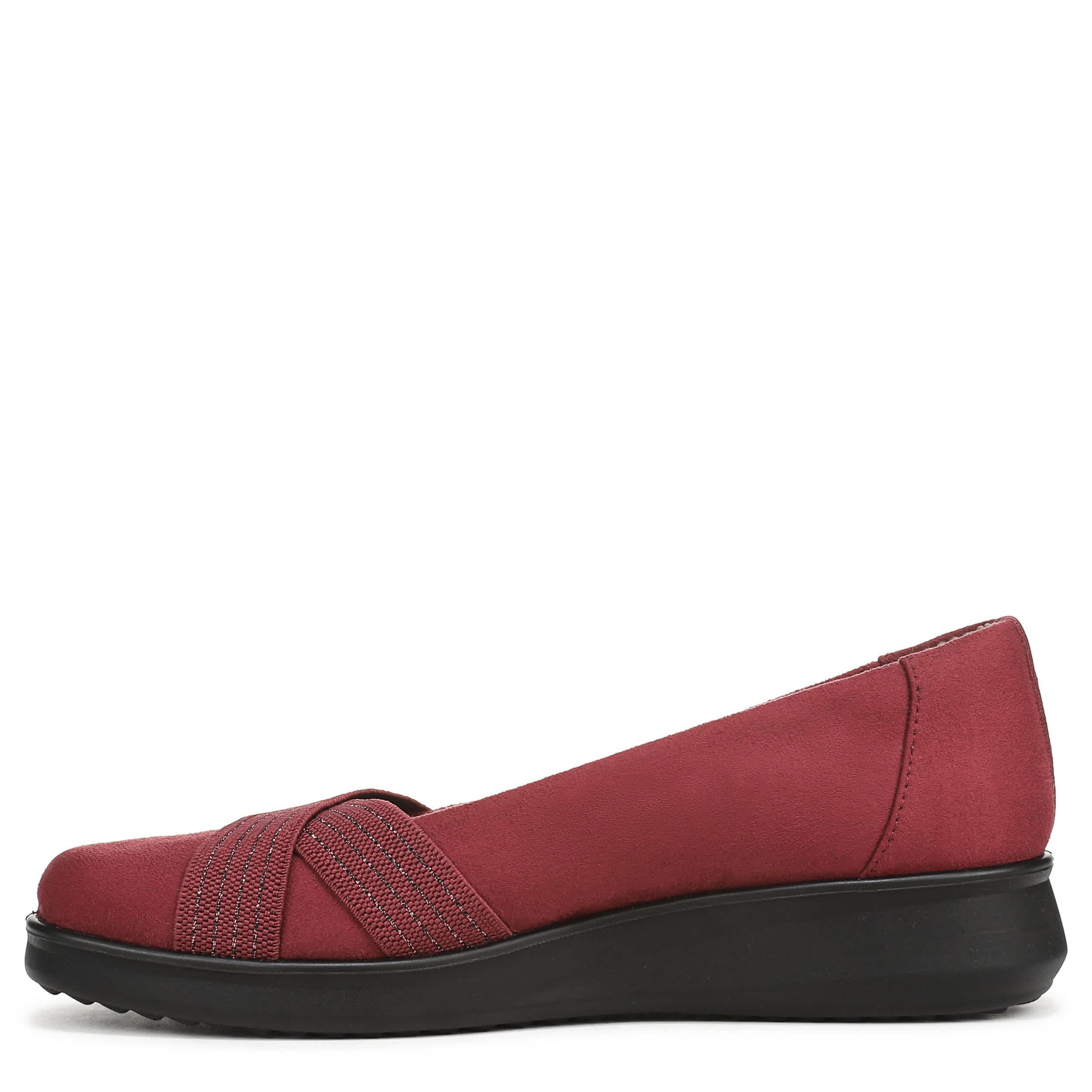 LIFESTRIDE-WOMENS FAIRLEIGH FLAT-DARK RED & 