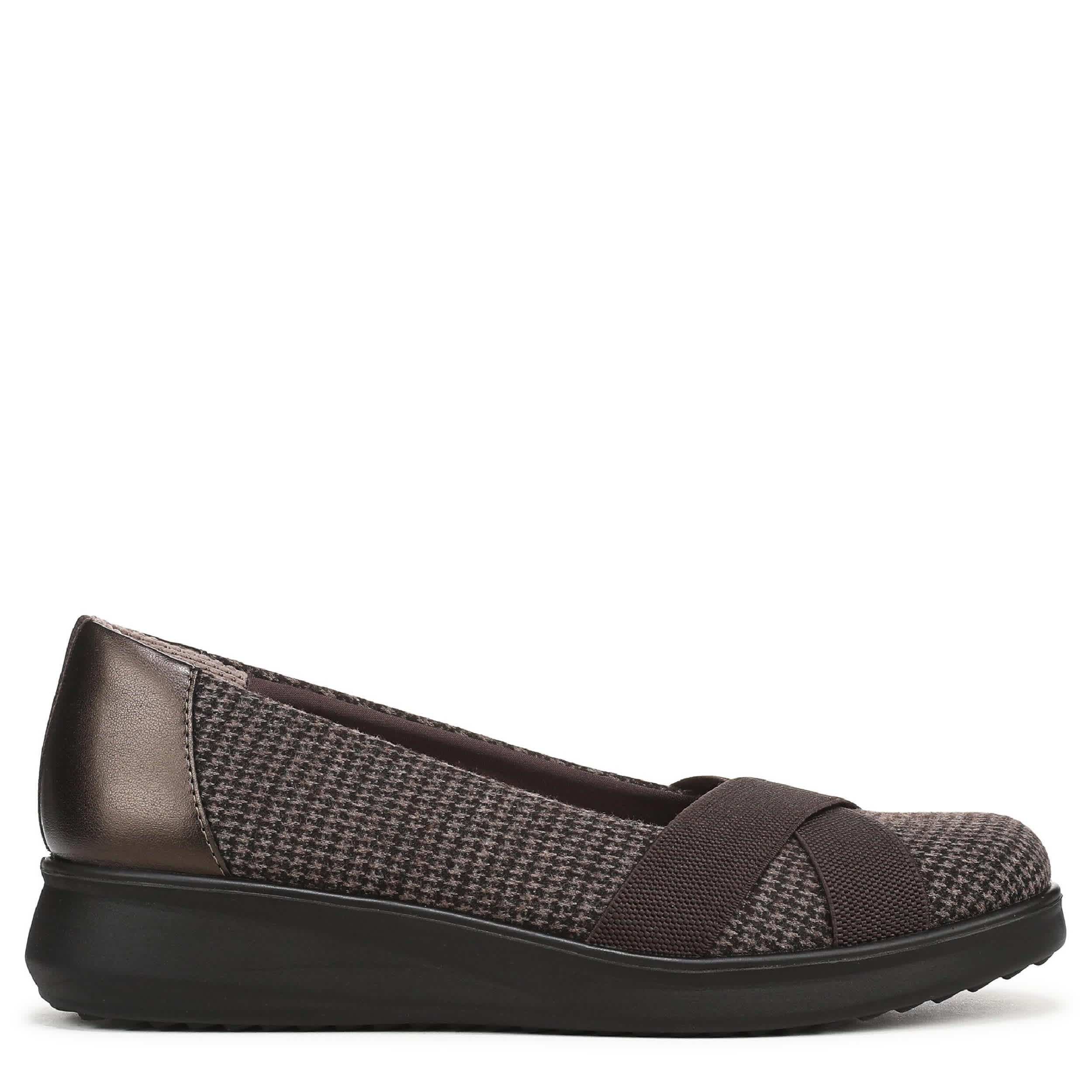 LIFESTRIDE-WOMENS FAIRLEIGH FLAT-DARK BROWN & 