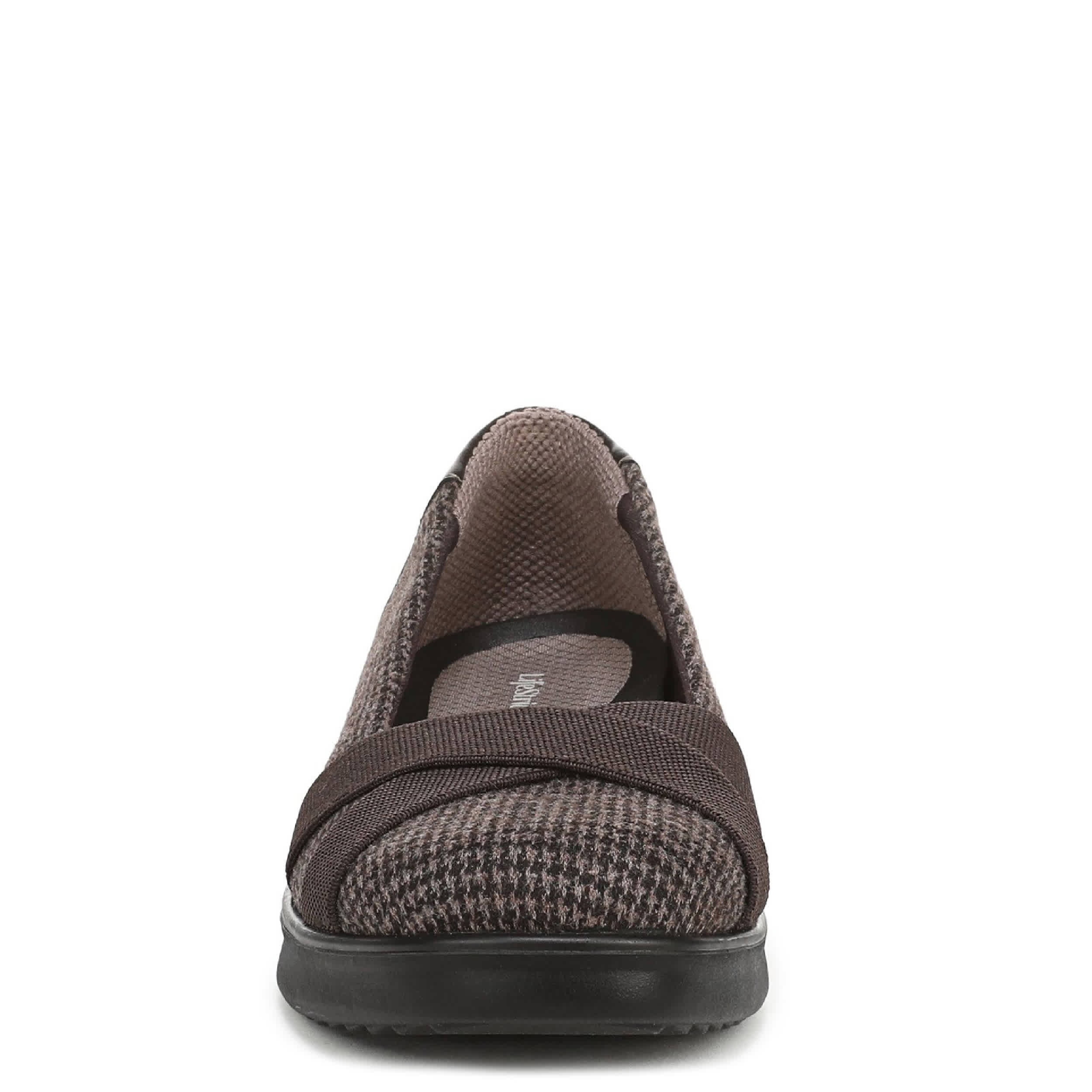 LIFESTRIDE-WOMENS FAIRLEIGH FLAT-DARK BROWN & 