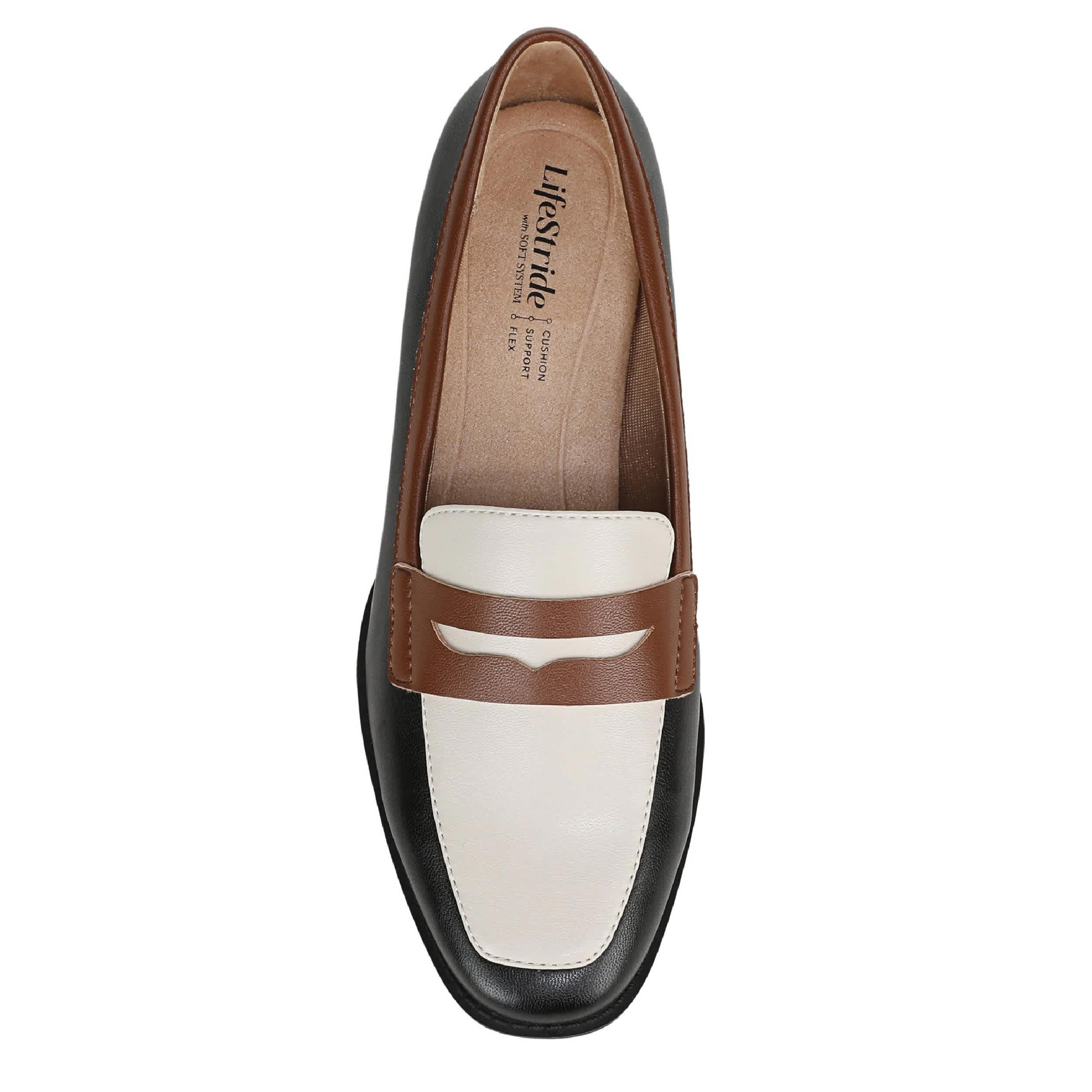 LIFESTRIDE-WOMENS FRANKIE LOAFER-BLACK & BONE