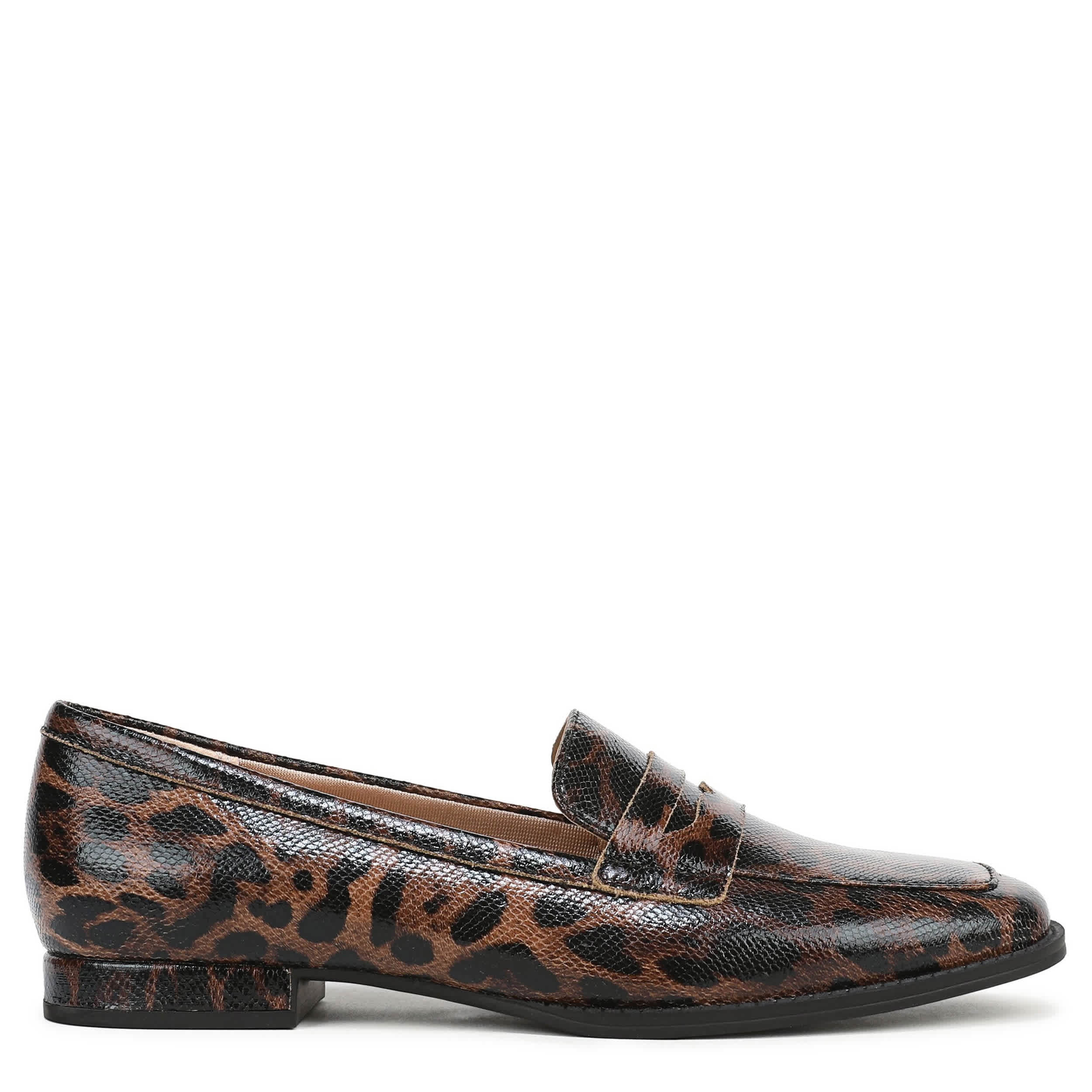 LIFESTRIDE-WOMENS FRANKIE LOAFER-BROWN & LEOPARD