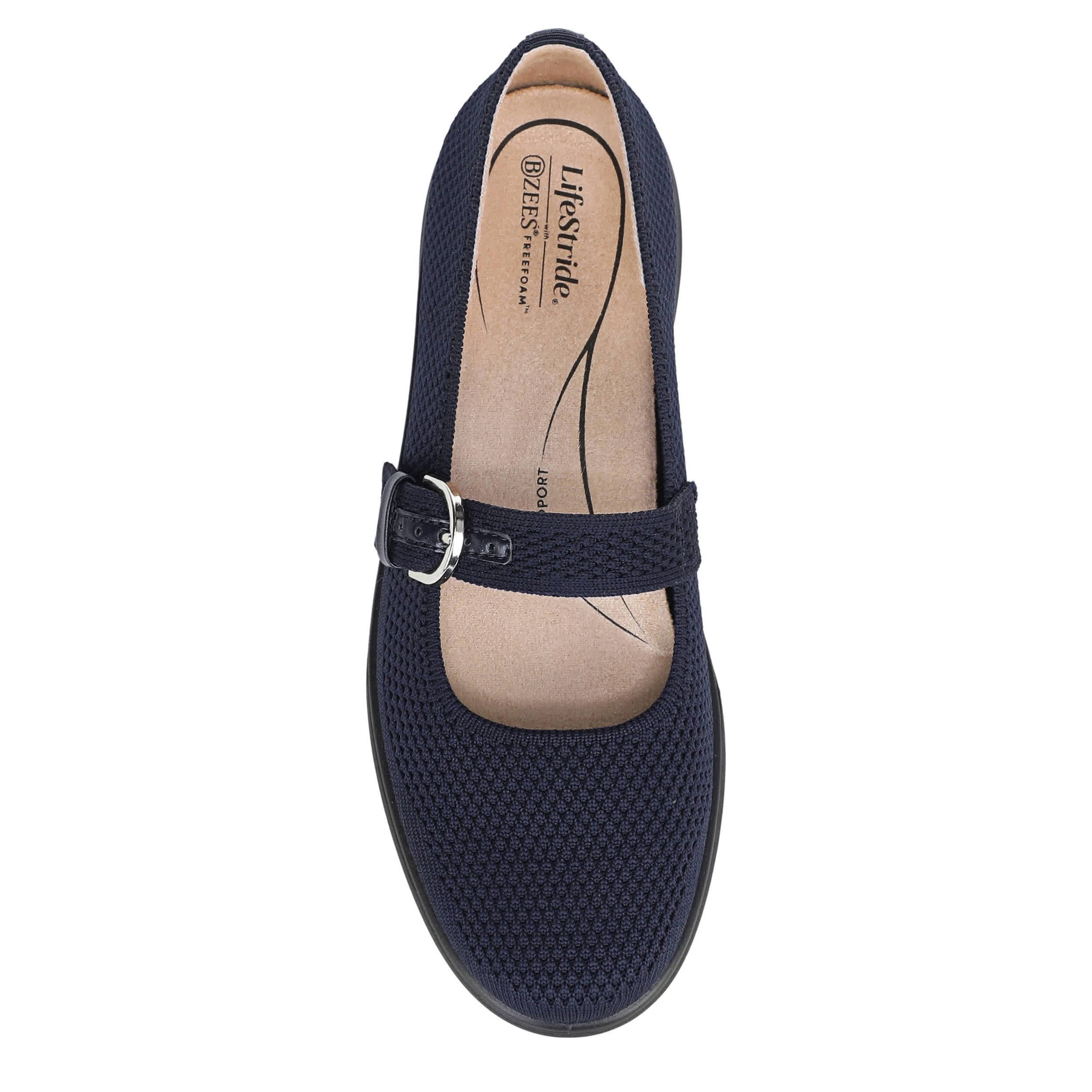 LIFESTRIDE-WOMENS NUEVO FLAT-DARK BLUE & 