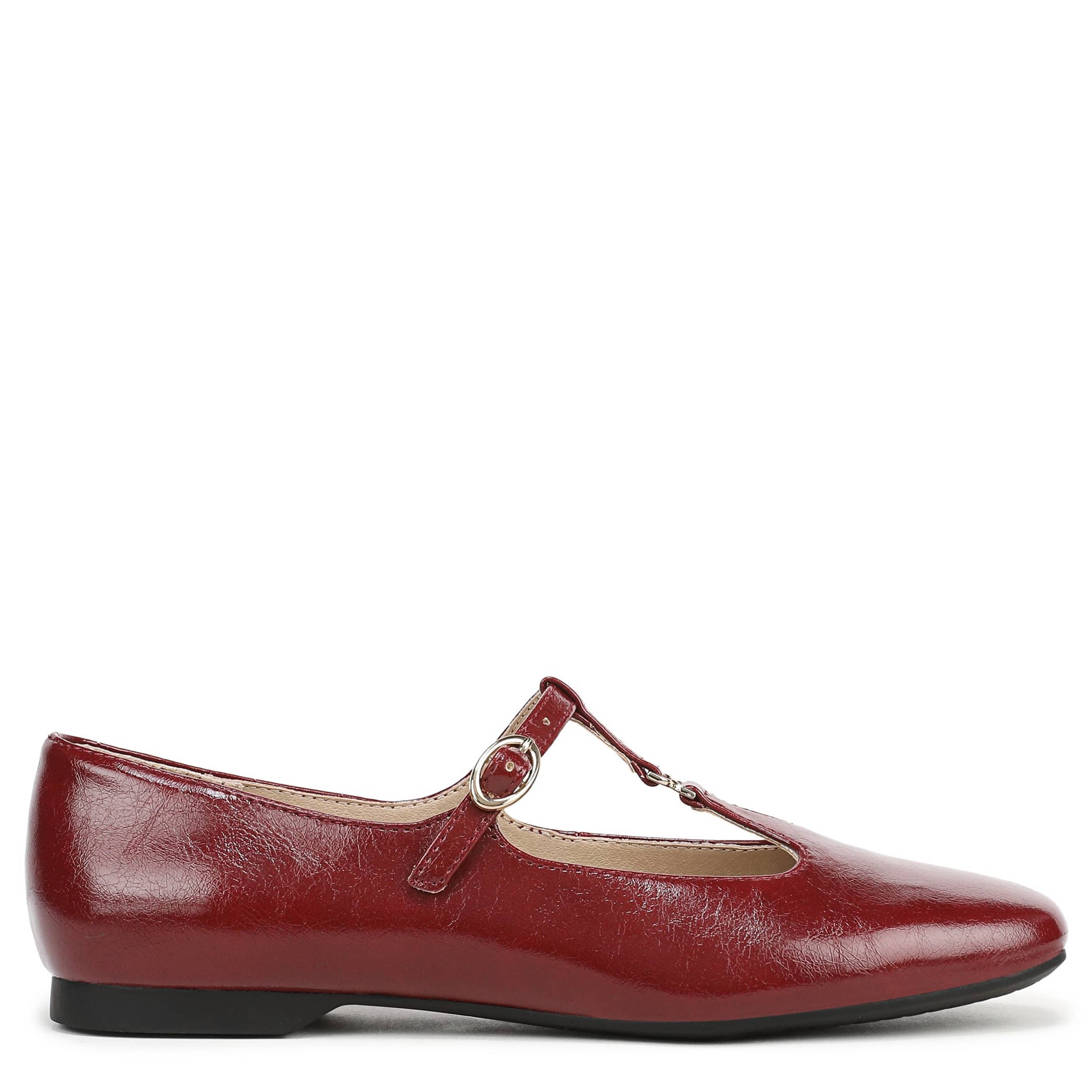 LIFESTRIDE-WOMENS BENNETT FLAT-DARK RED & 