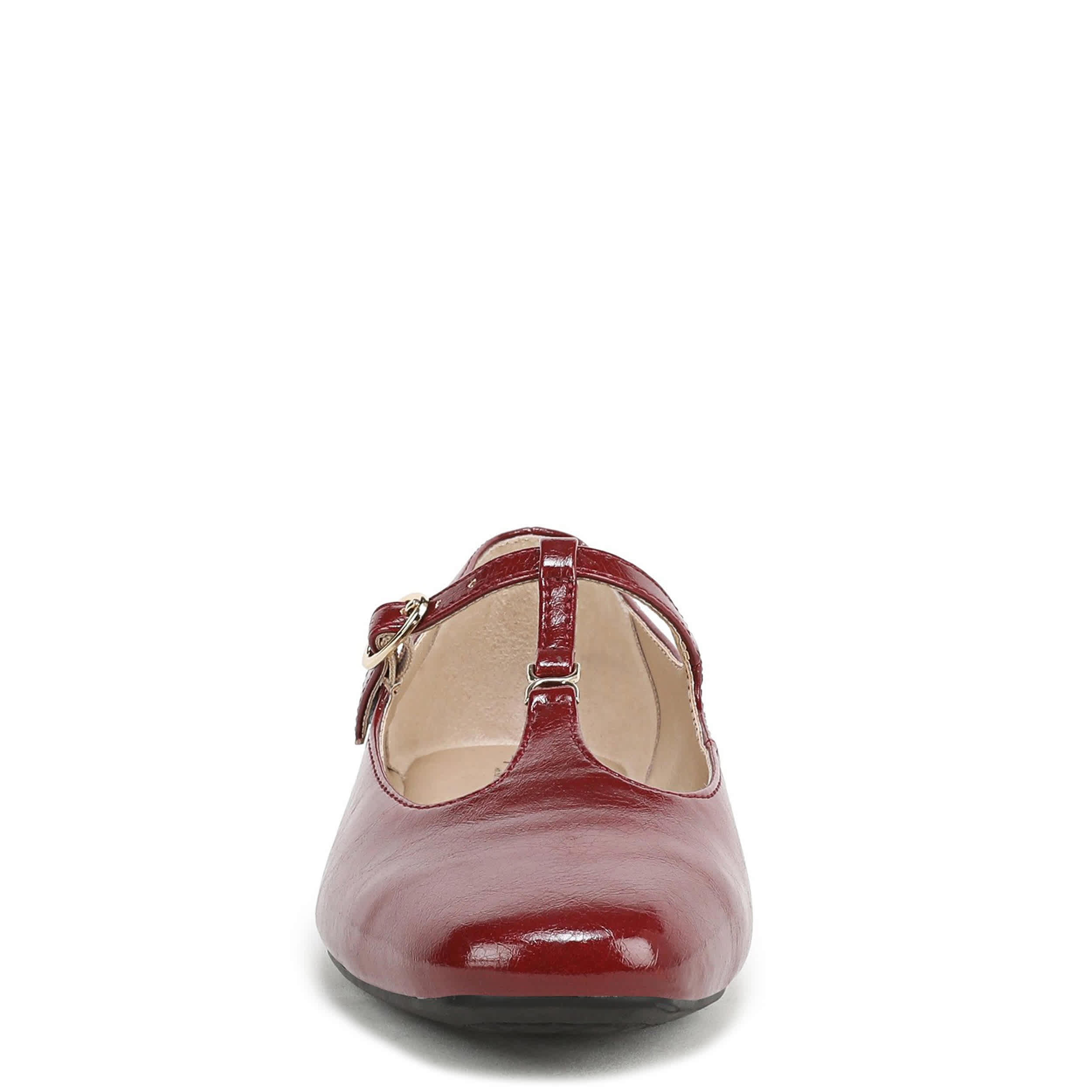 LIFESTRIDE-WOMENS BENNETT FLAT-DARK RED & 